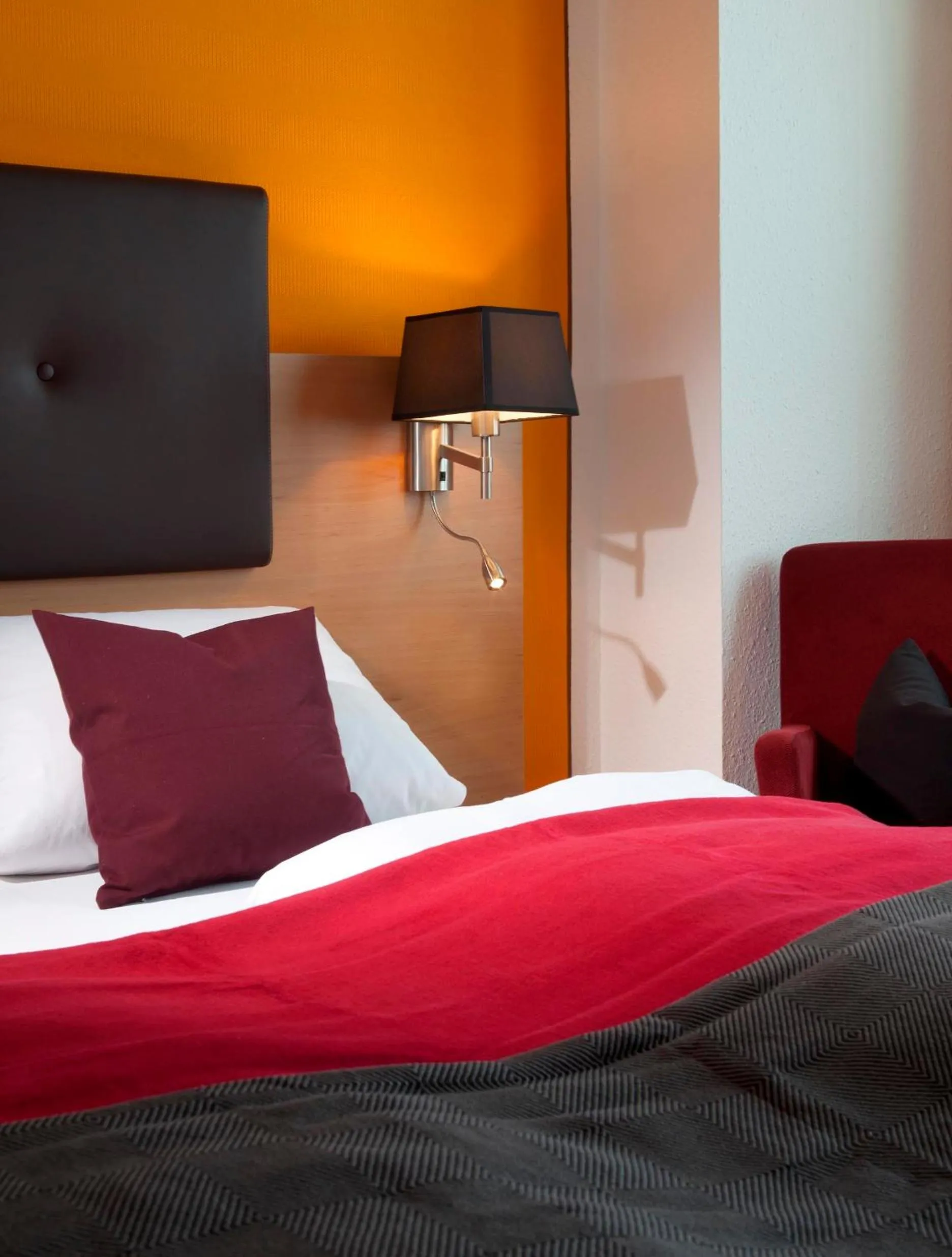 Bed in Hotel Waldhorn