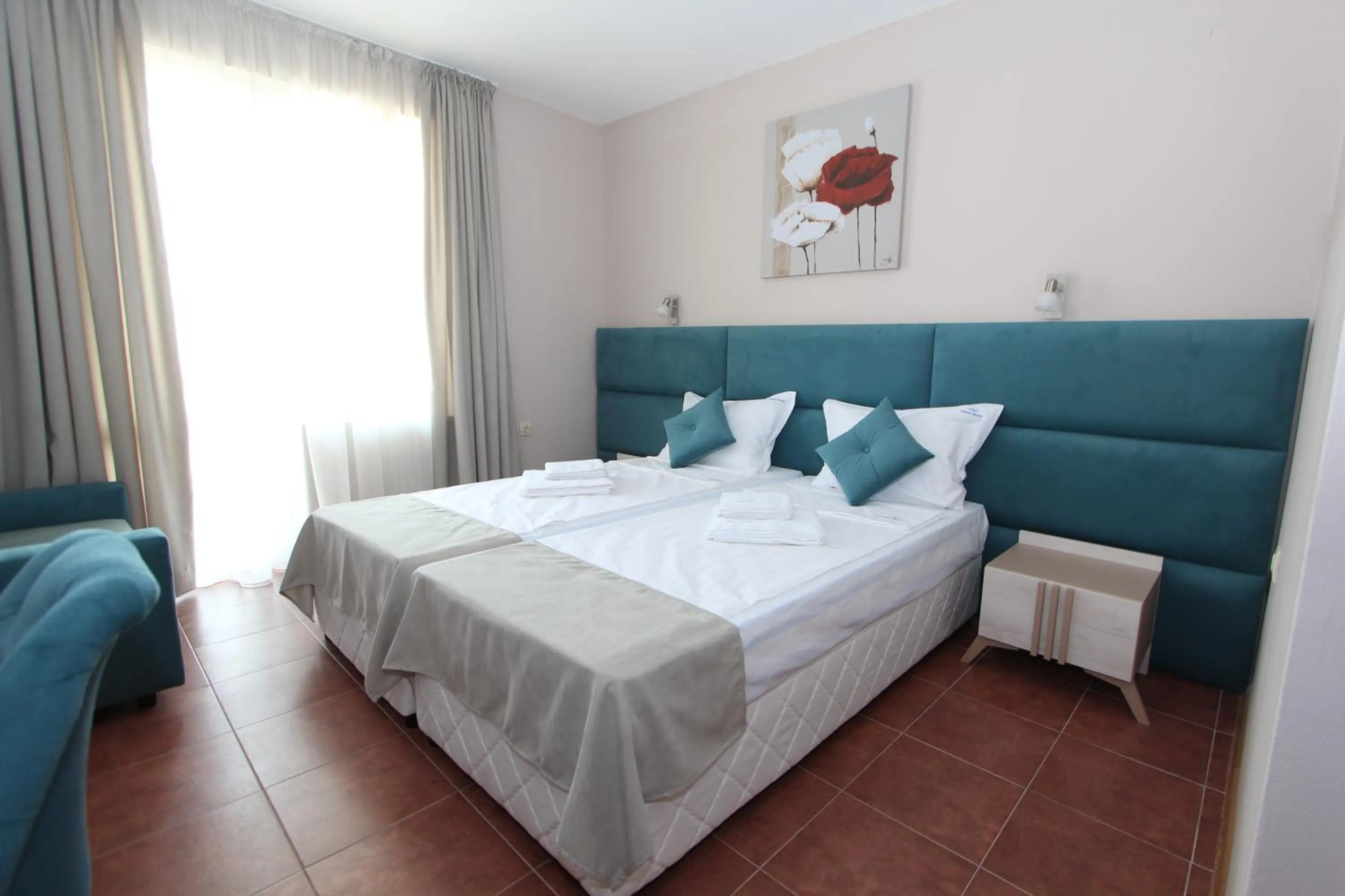 Bed in Hotel PERLA BEACH