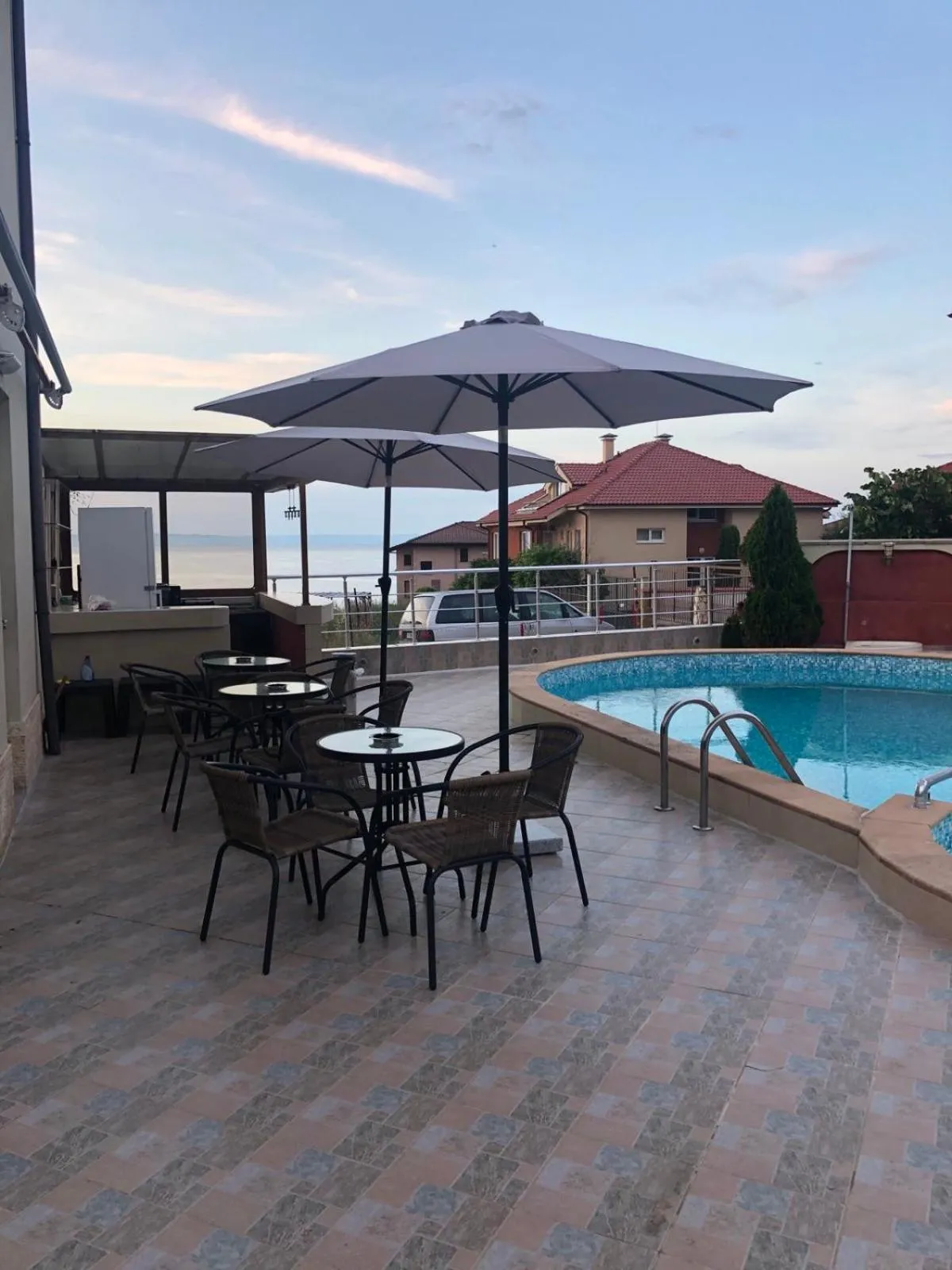 Patio in Hotel PERLA BEACH
