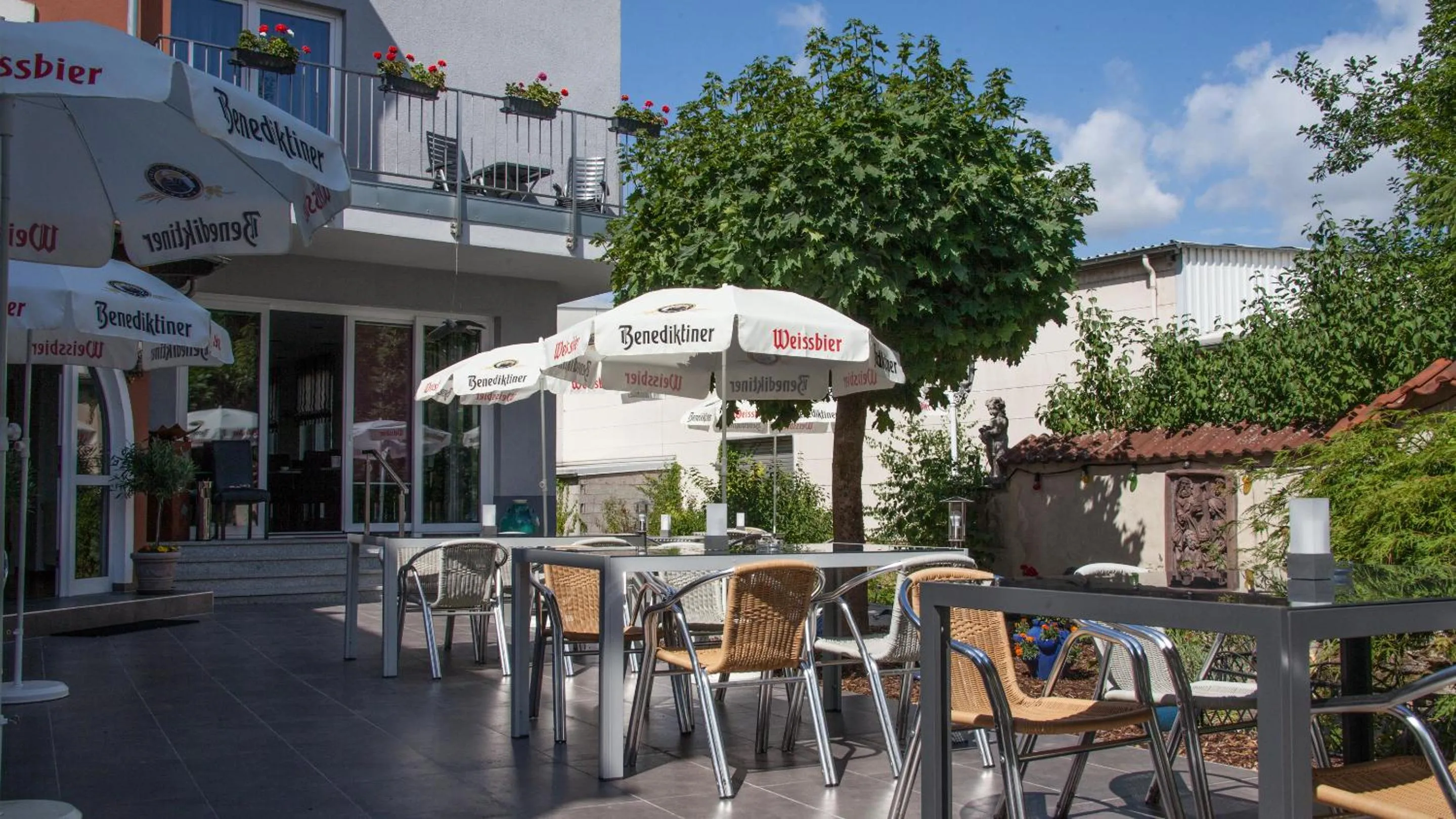 Garden in Hotel Zur Post