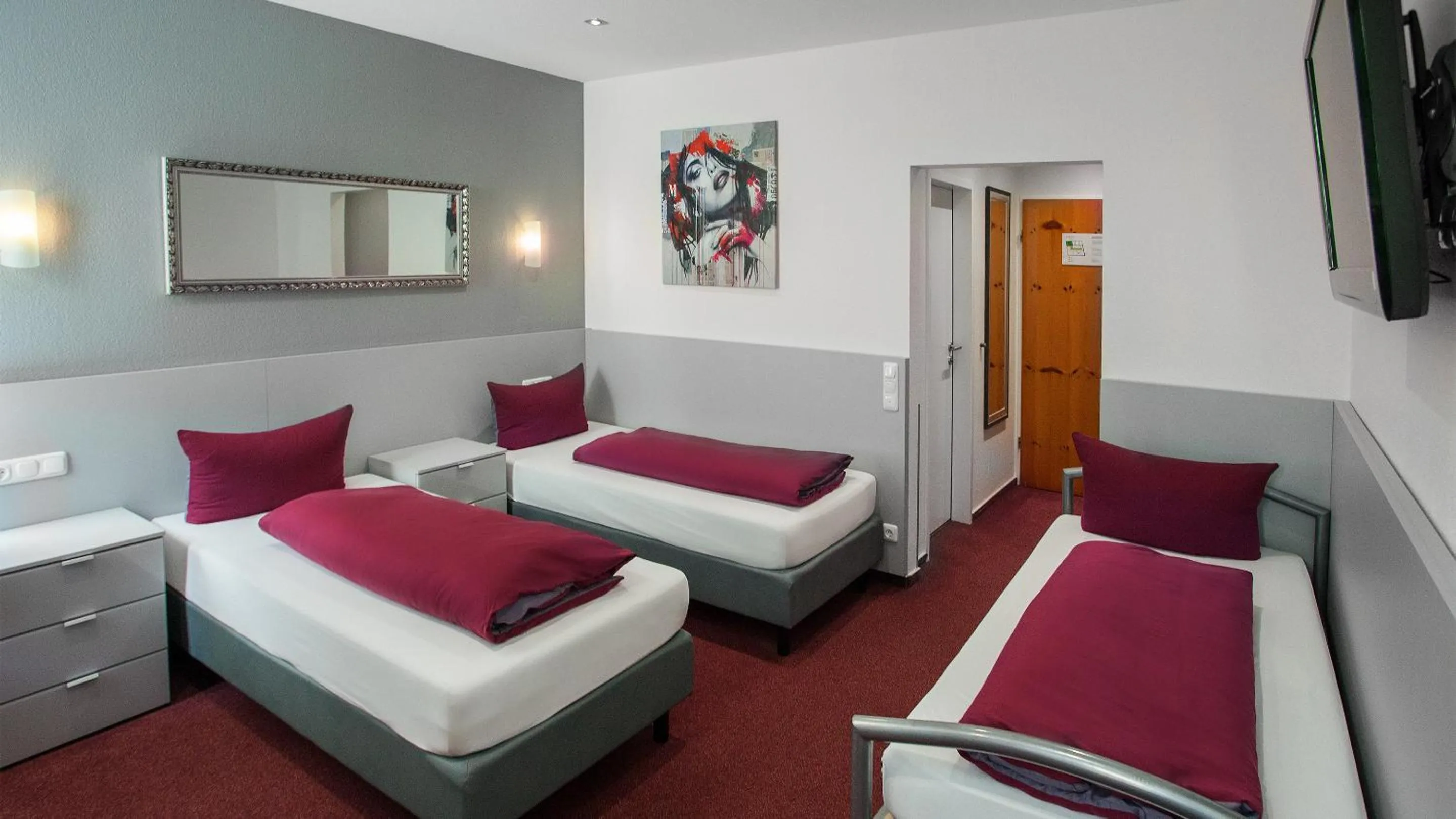 Bedroom, Bed in Hotel Zur Post