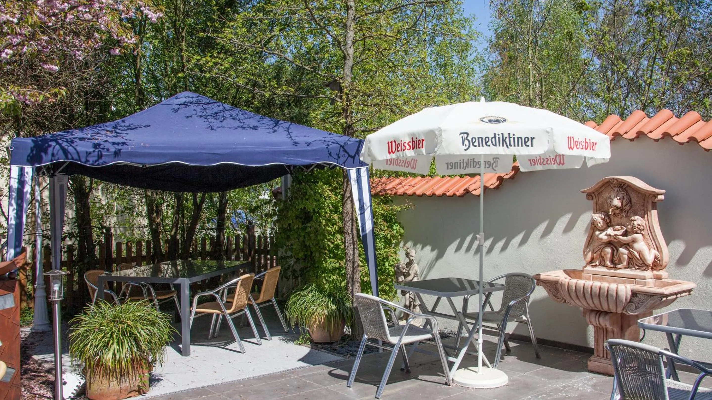 Garden in Hotel Zur Post