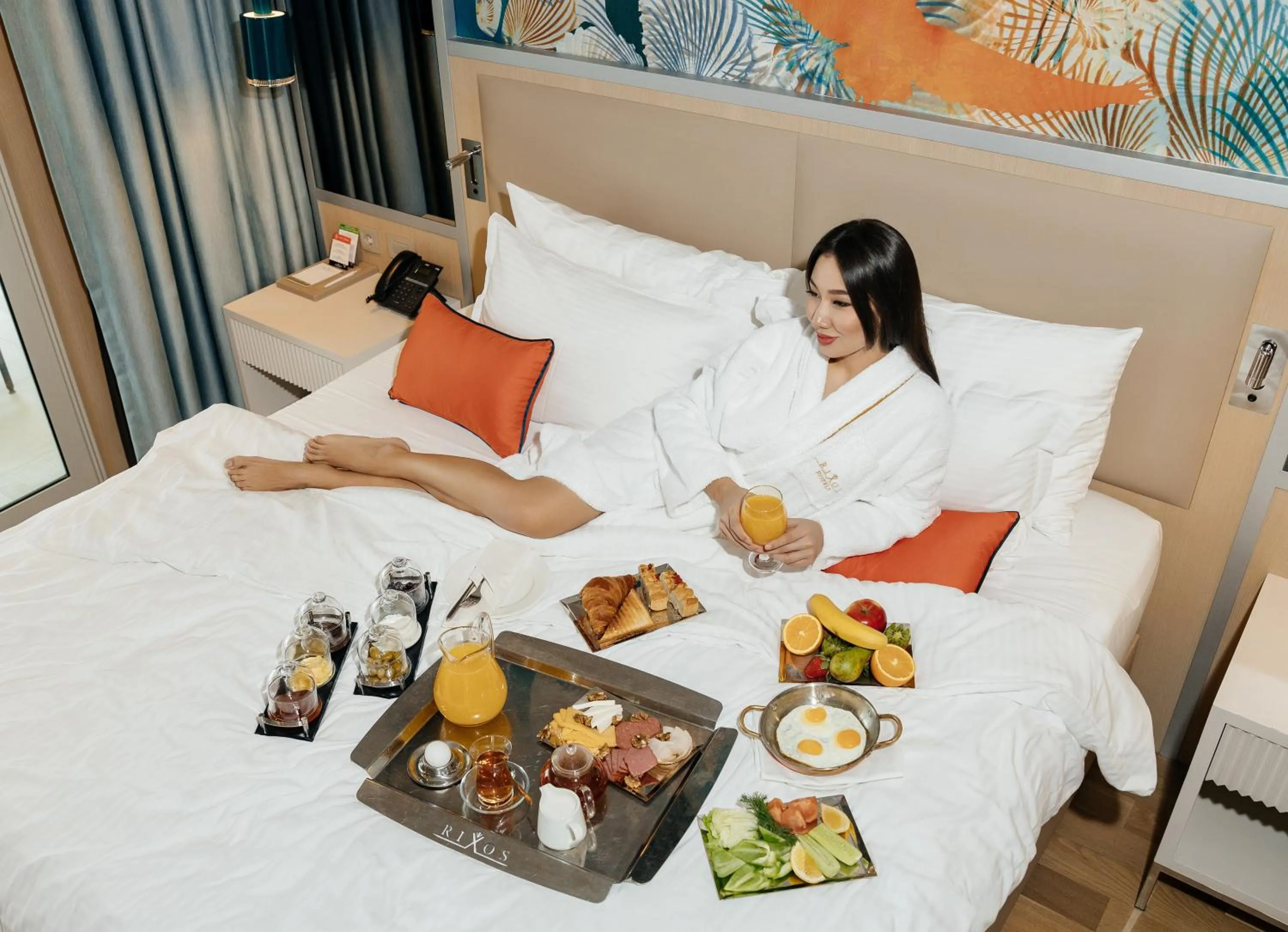 Property building, Bed in Rixos Water World Aktau - Theme Park Free Access