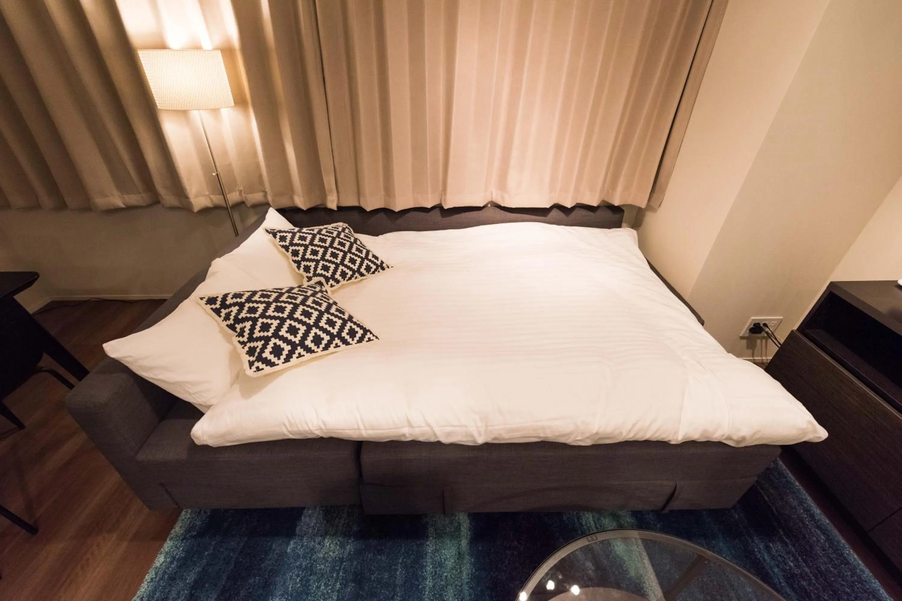 Bed in HIZ HOTEL Ginza