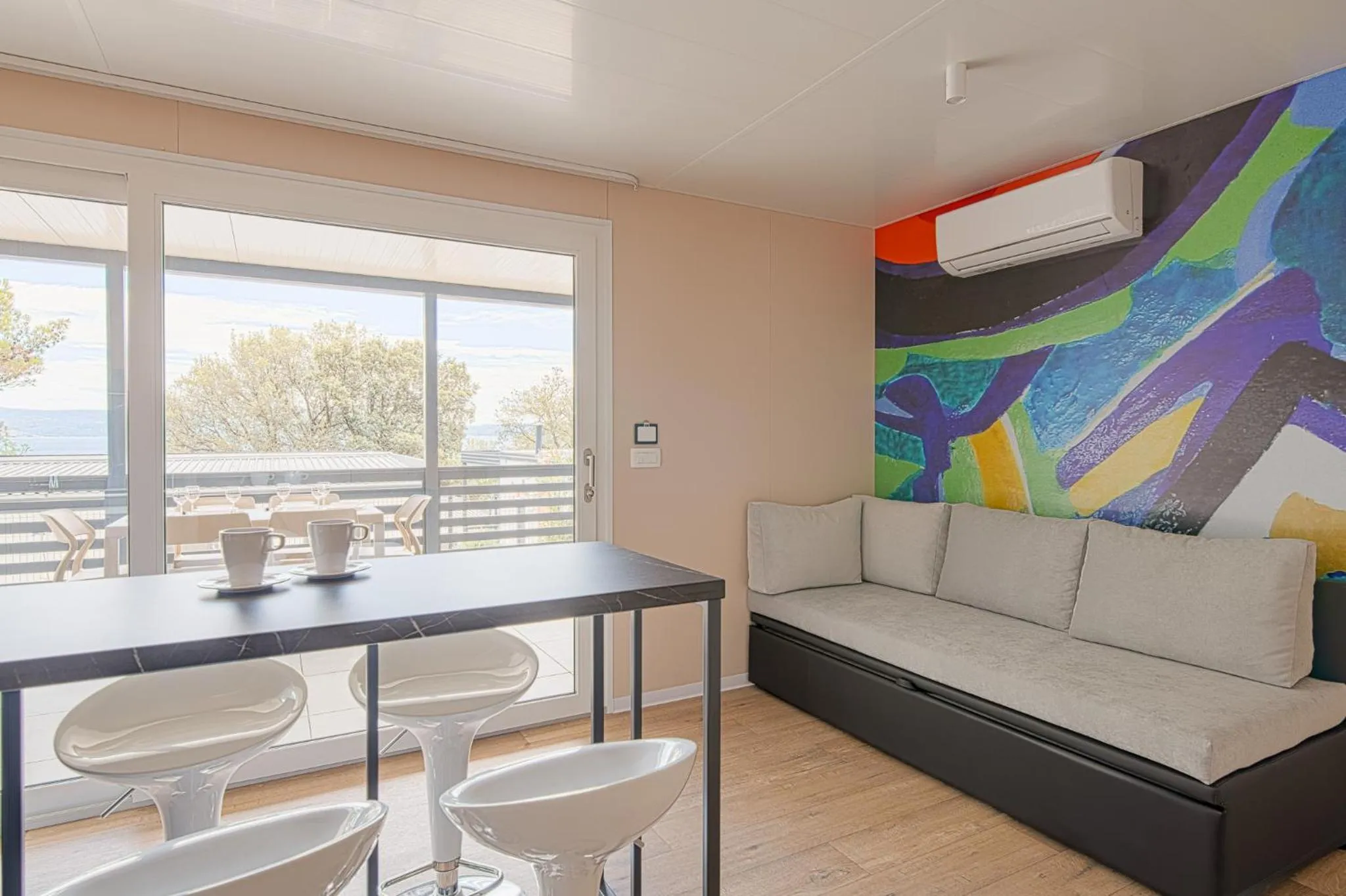 Living room in Elements Camping Selce Mobile homes