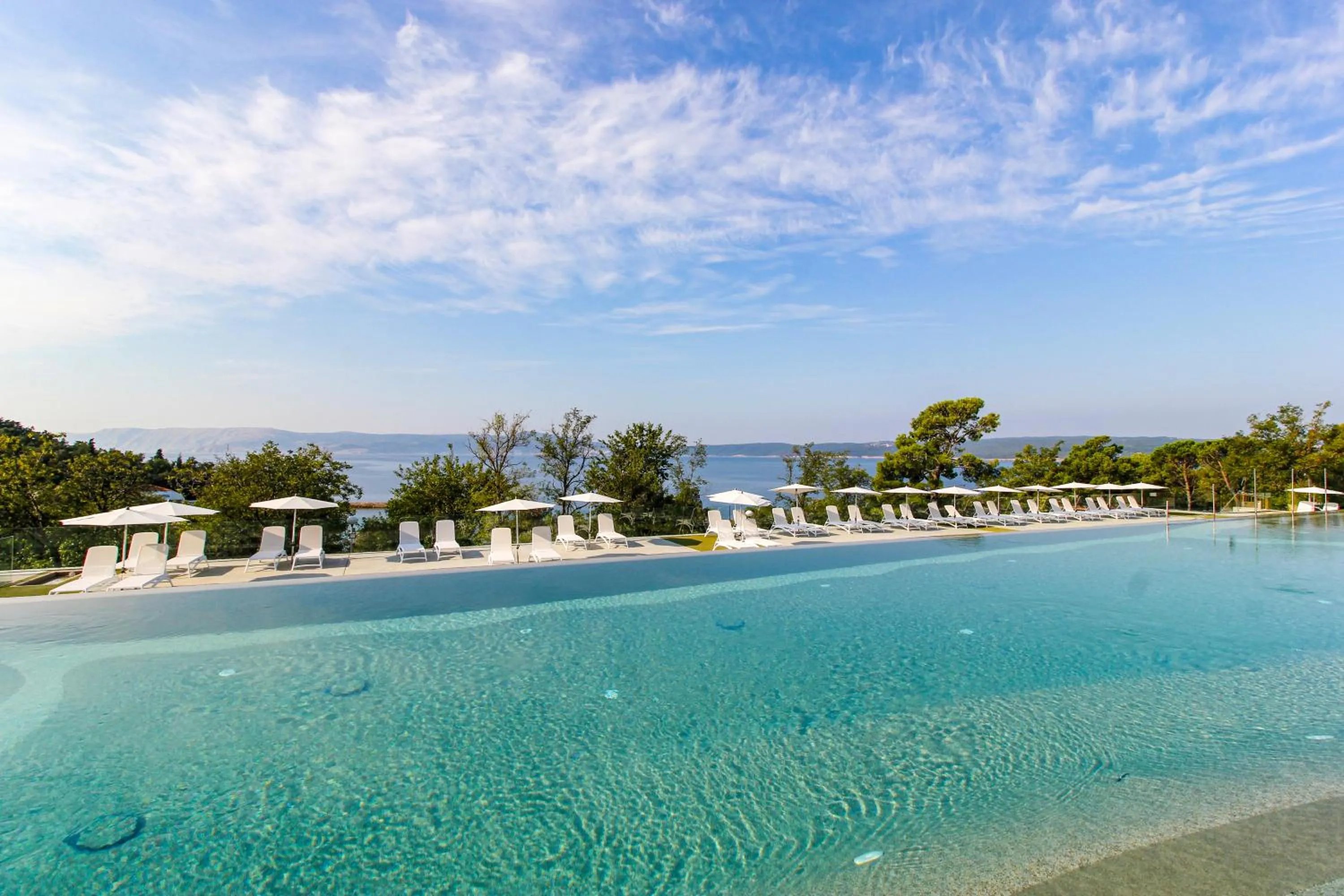 Pool view in Elements Camping Selce Mobile homes