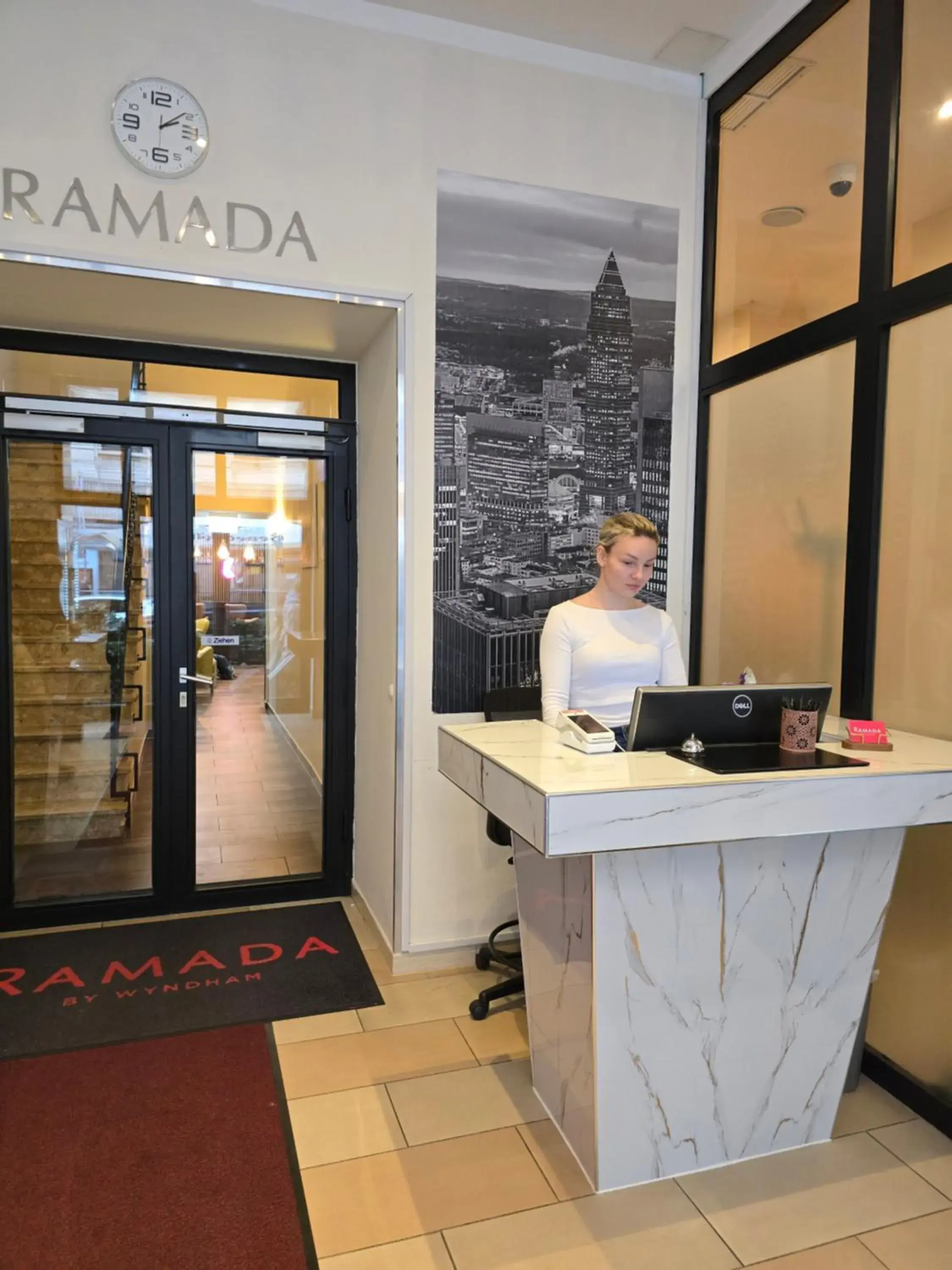 Lobby or reception in Ramada by Wyndham Frankfurt Central Station Lobby or reception in Ramada by Wyndham Frankfurt Central Station