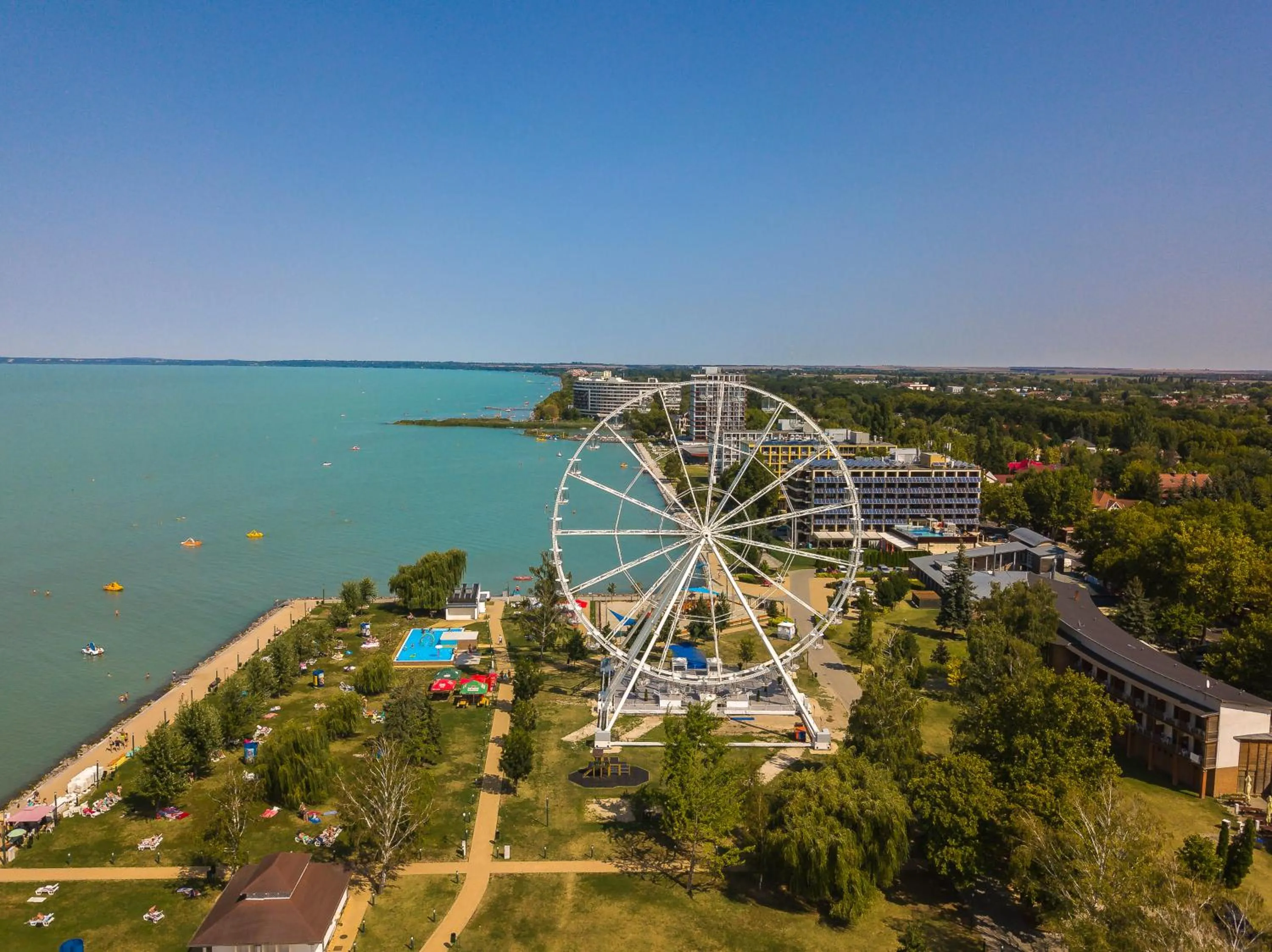 Bird's eye view in Holiday Hotel Siófok