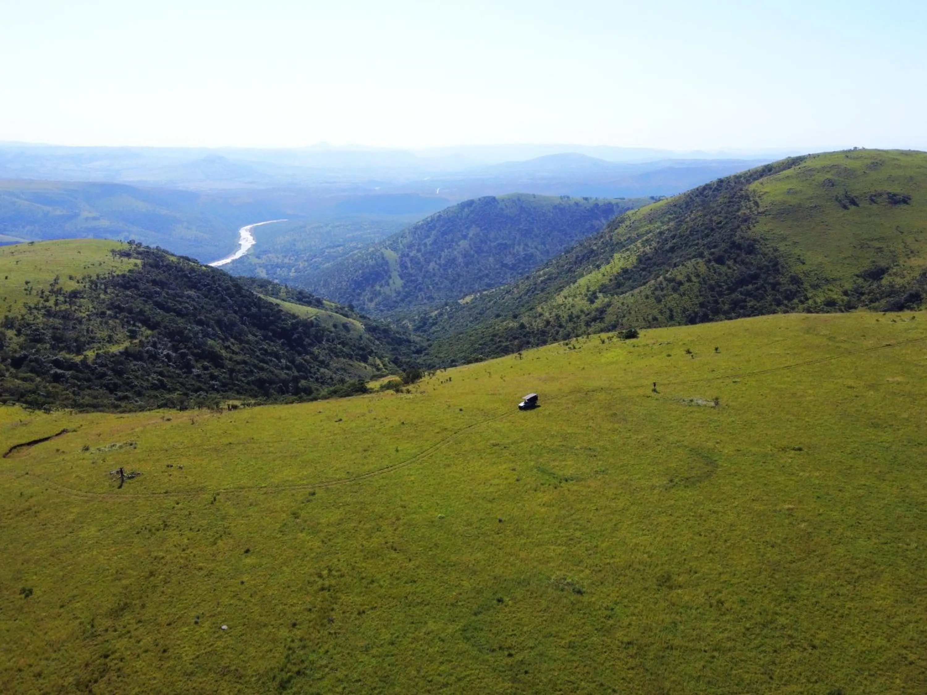Natural landscape in Zulu Rock Lodge - Babanango Game Reserve
