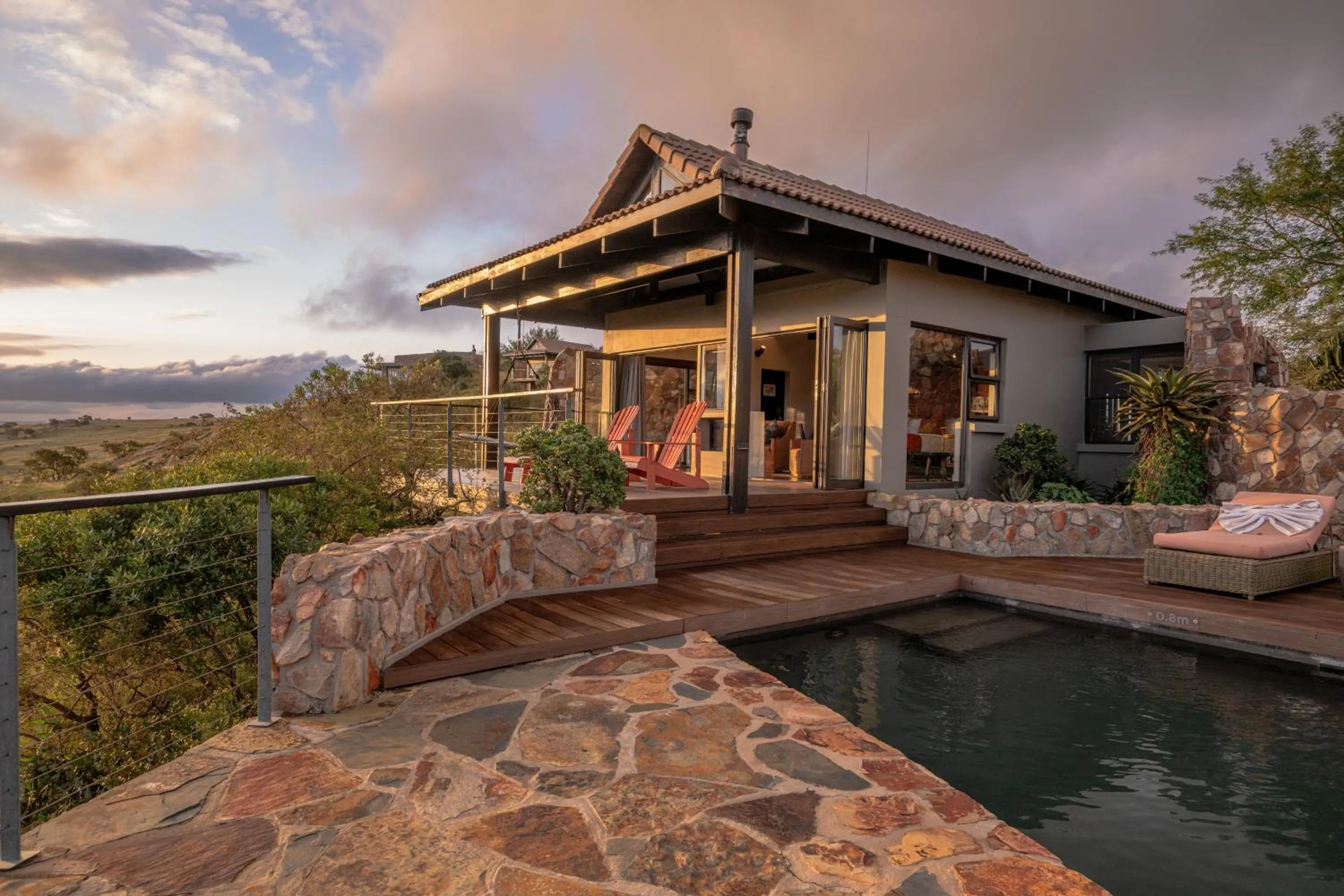 Bedroom in Zulu Rock Lodge - Babanango Game Reserve