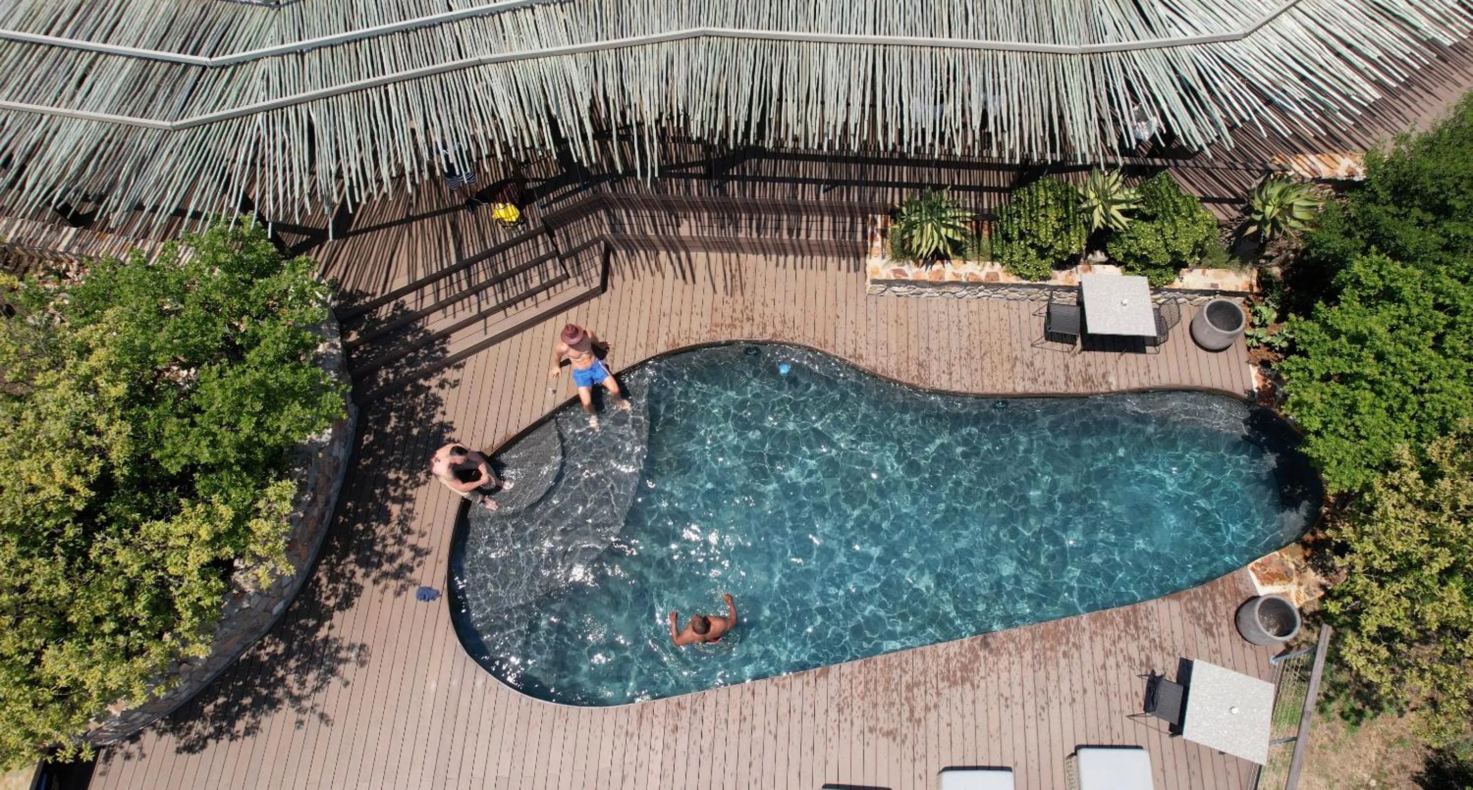 Swimming pool in Zulu Rock Lodge - Babanango Game Reserve