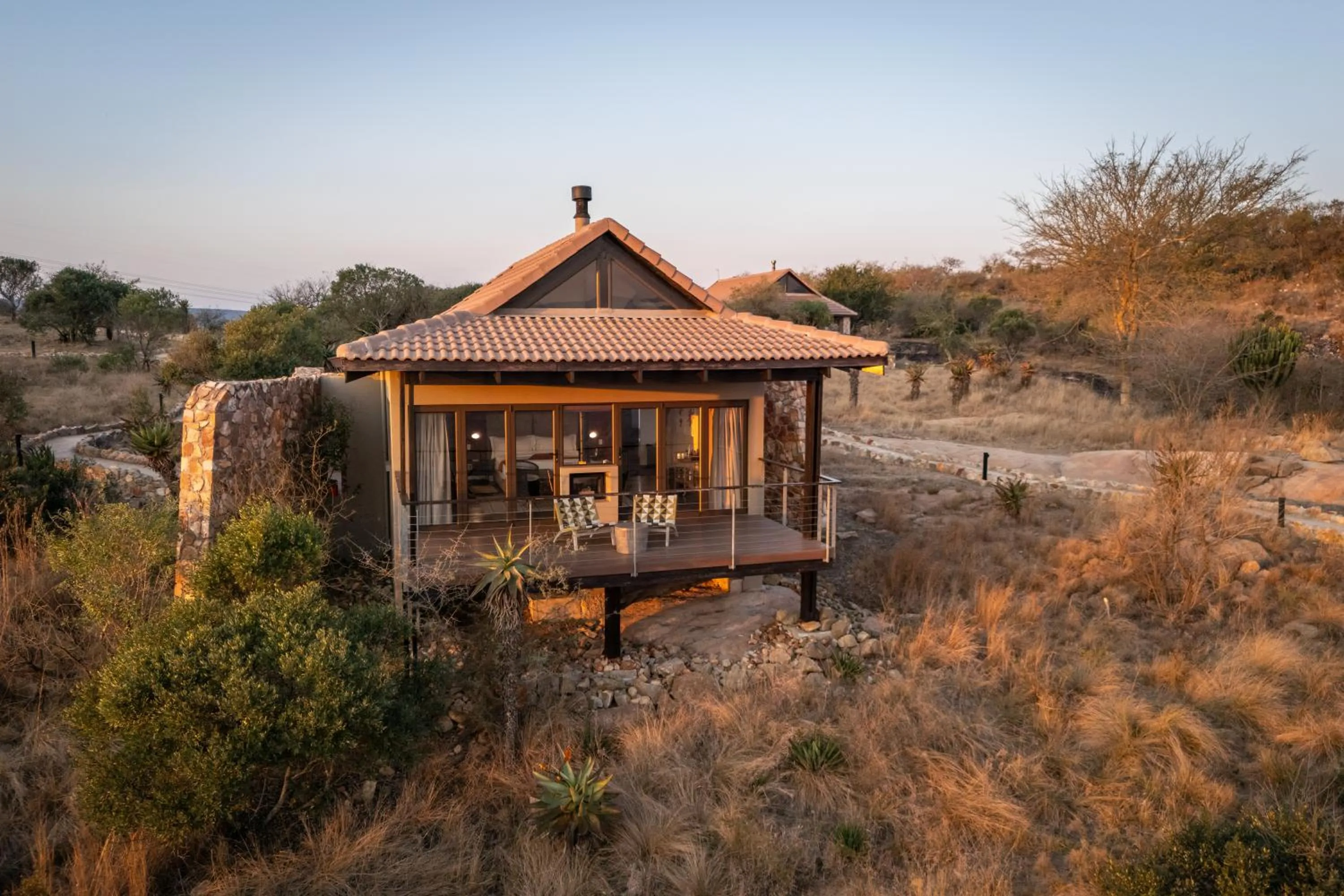 View (from property/room) in Zulu Rock Lodge - Babanango Game Reserve