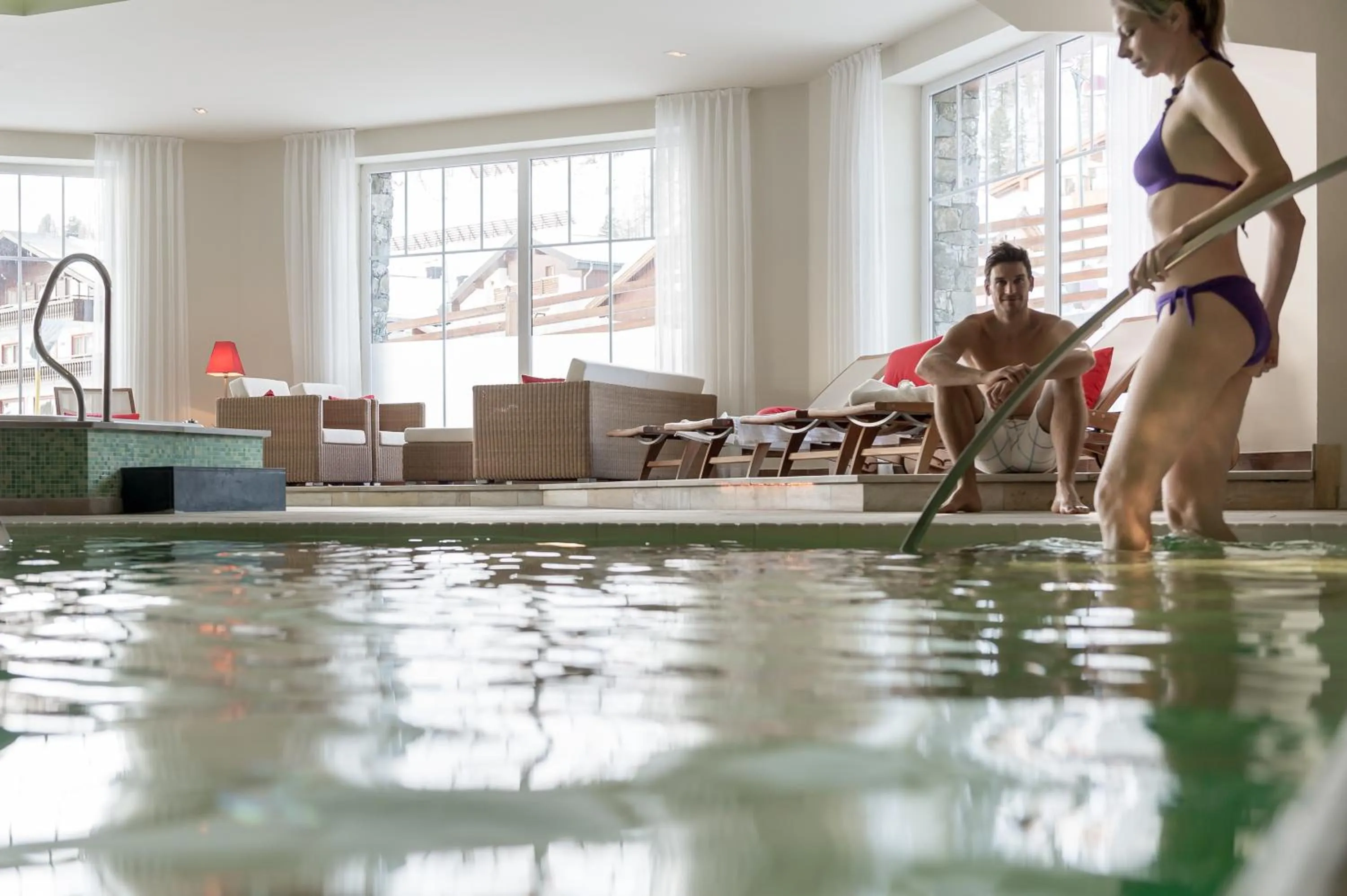 Swimming pool in Superior Hotel Edelweiss