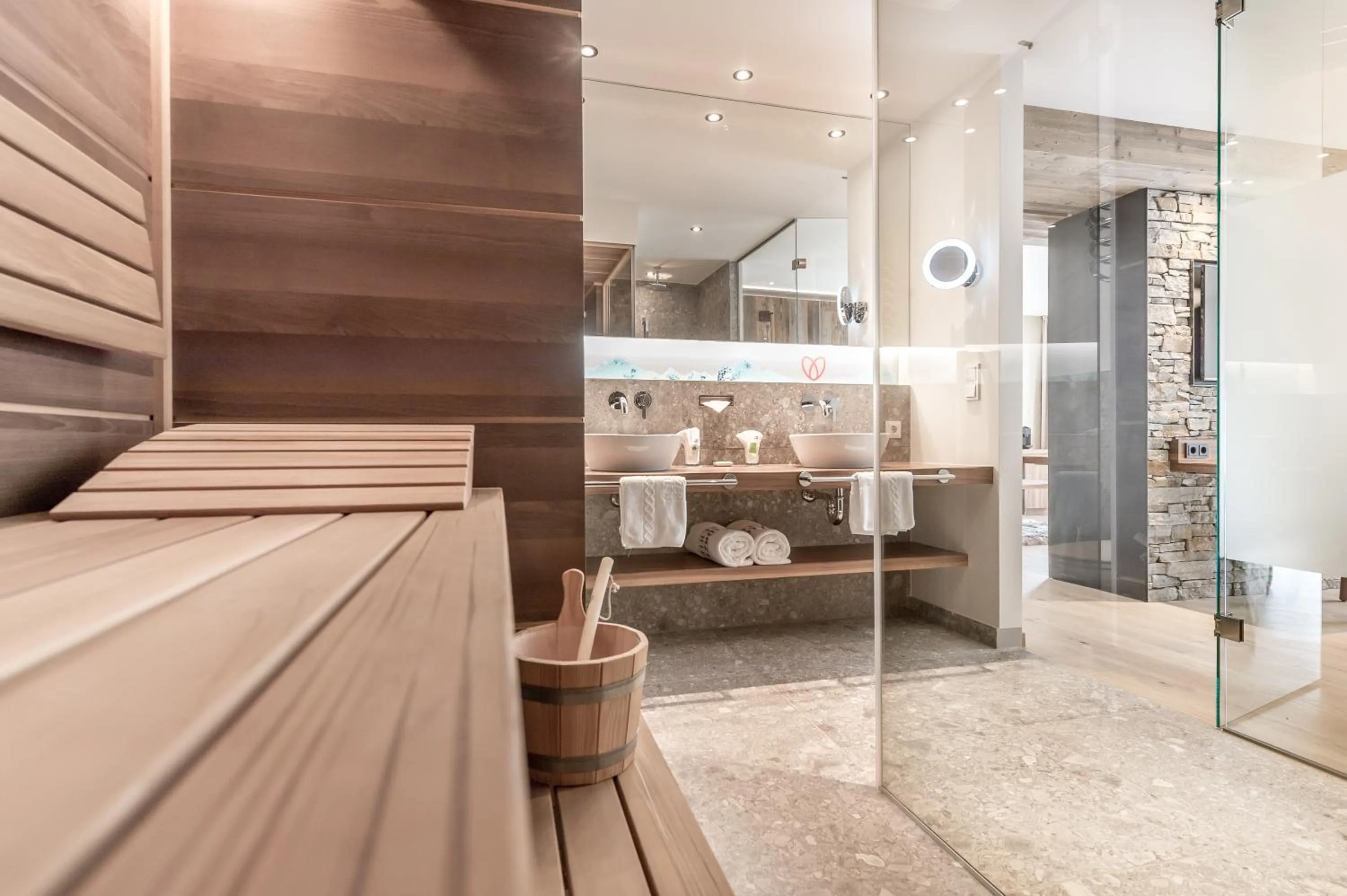 Bathroom in Superior Hotel Edelweiss