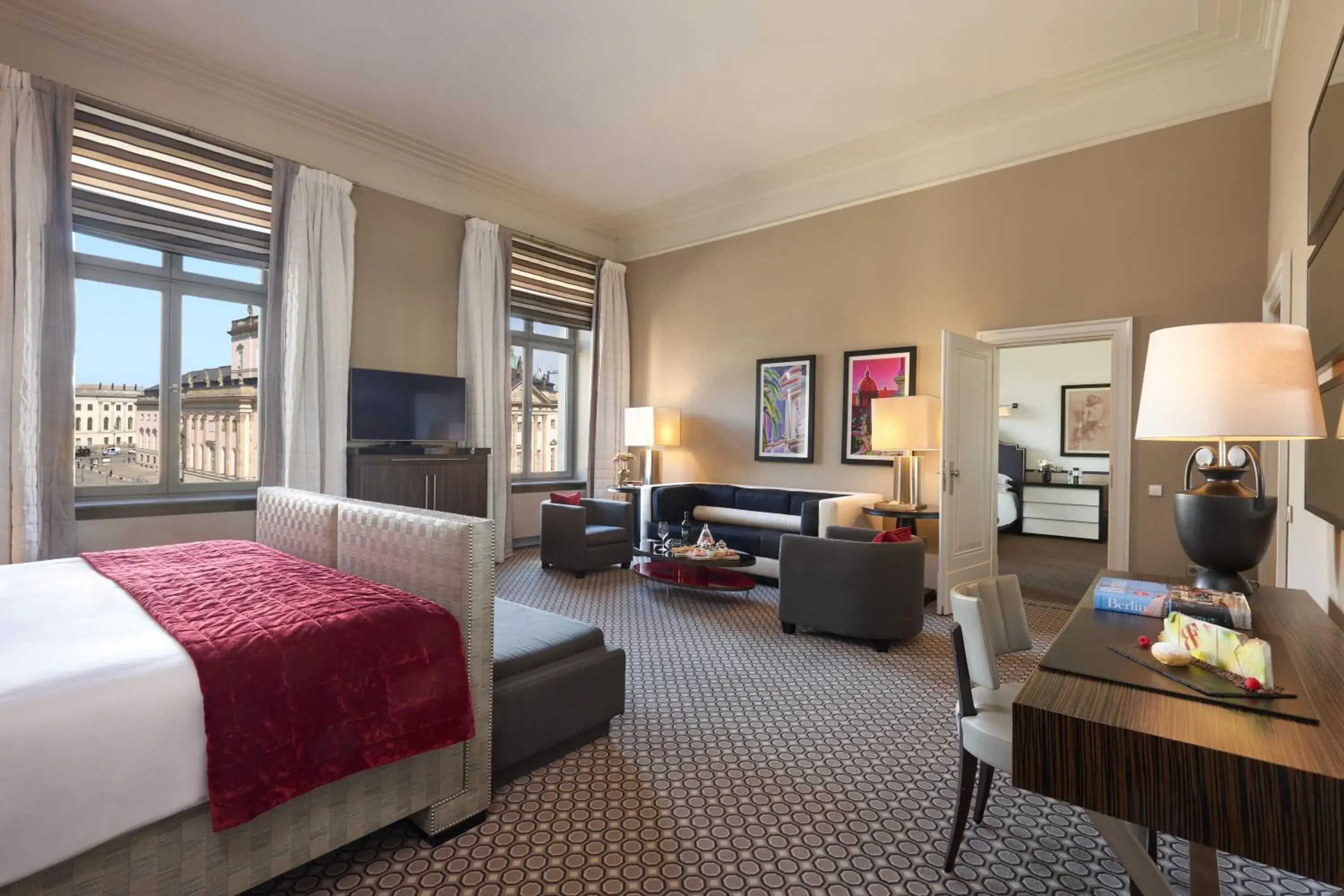 Bed in Hotel De Rome Berlin Bed in Hotel De Rome Berlin