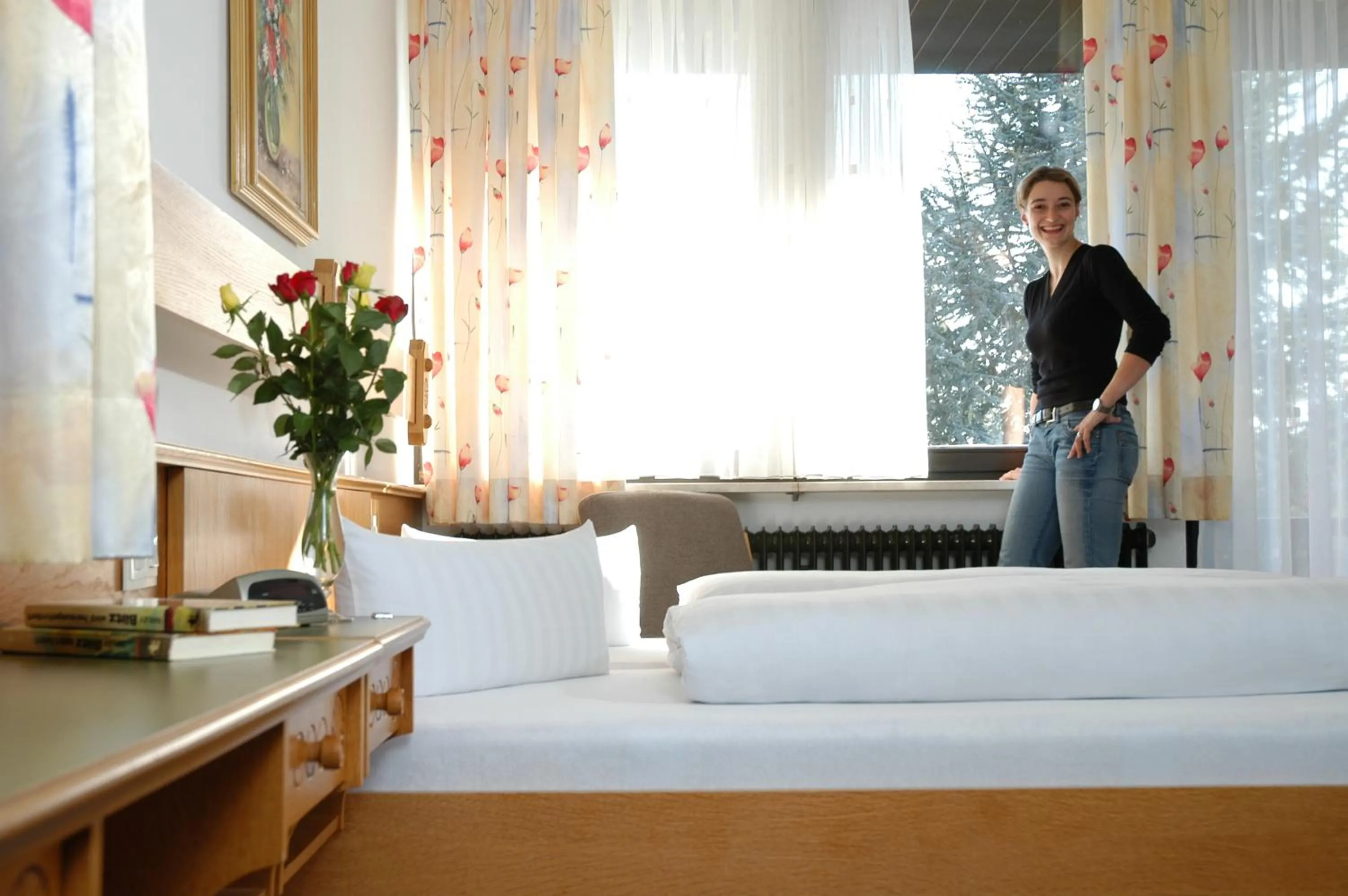 Photo of the whole room, Bed in Hotel Dreisonnenberg