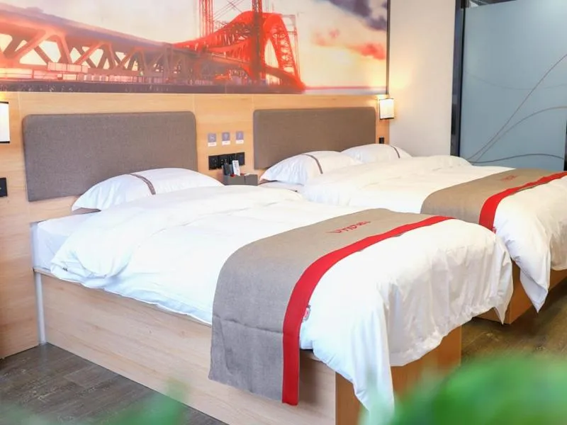 Bed in Thank Inn Chain Hotel Shanxi Yuncheng Ruicheng County Dongmao Plaza Store