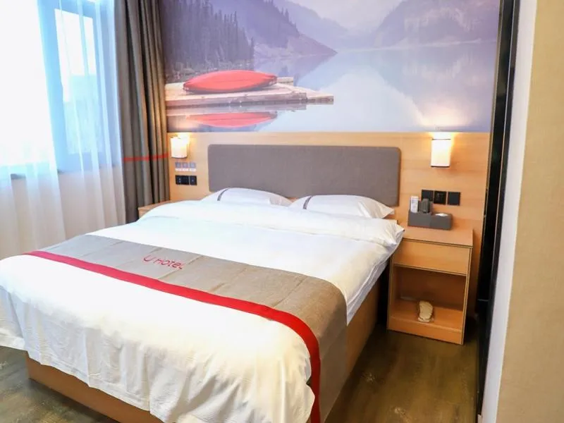 Bed in Thank Inn Chain Hotel Shanxi Yuncheng Ruicheng County Dongmao Plaza Store