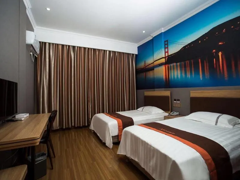 Bed in JUN Hotels Jiangsu Wuxi Jiangyin Changjing Coach Station Store