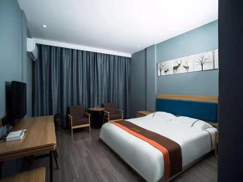 Bed in JUN Hotels Jiangsu Wuxi Jiangyin Changjing Coach Station Store Bed in JUN Hotels Jiangsu Wuxi Jiangyin Changjing Coach Station Store