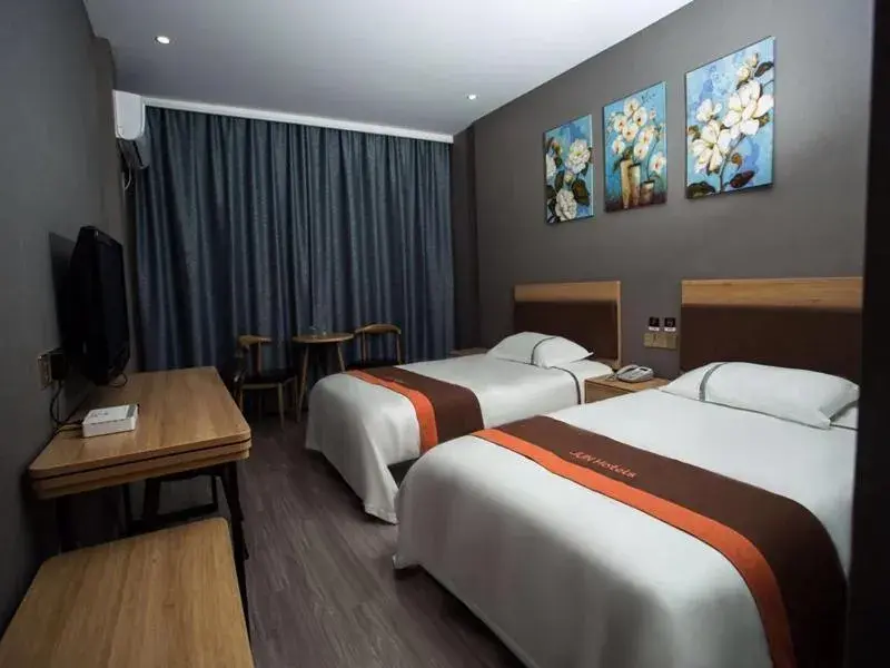 Bed in JUN Hotels Jiangsu Wuxi Jiangyin Changjing Coach Station Store Bed in JUN Hotels Jiangsu Wuxi Jiangyin Changjing Coach Station Store