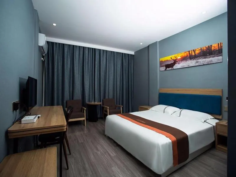 Bed in JUN Hotels Jiangsu Wuxi Jiangyin Changjing Coach Station Store