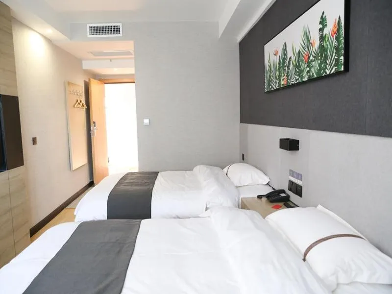 Bed in Thank Inn Chain Hotel Shanxi Jinzhong Yuci District Yunhua Street