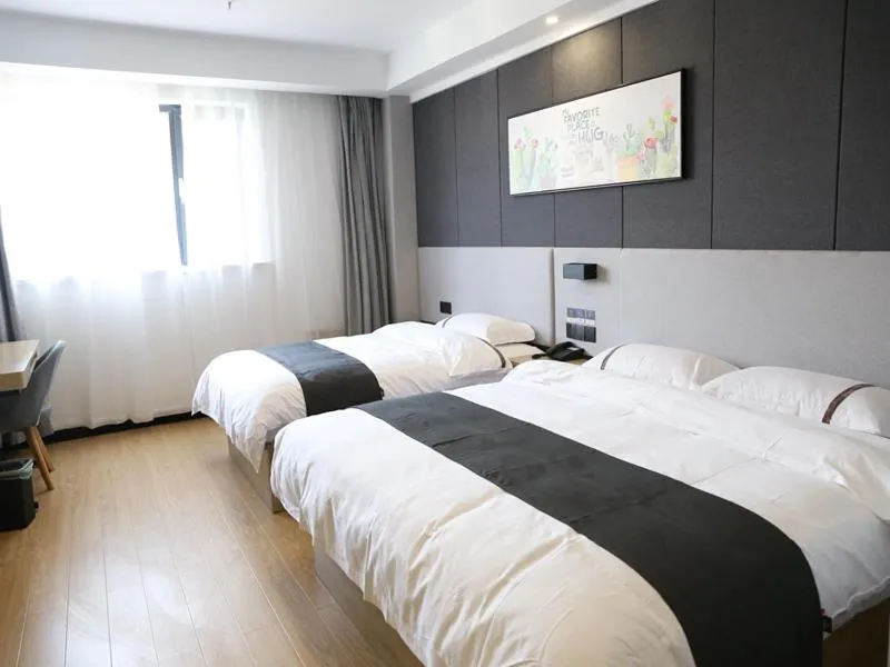 Bed in Thank Inn Chain Hotel Shanxi Jinzhong Yuci District Yunhua Street