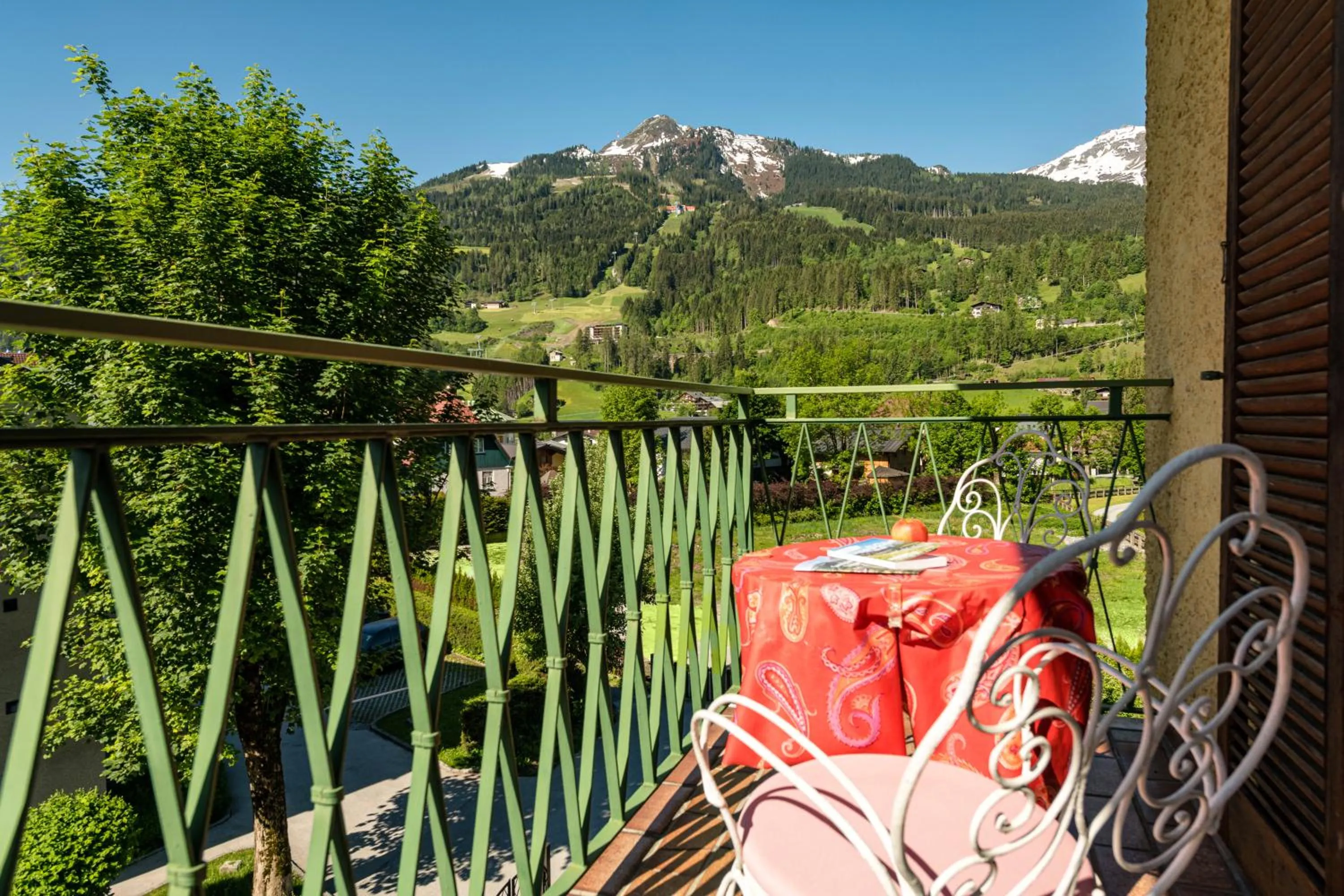 Balcony/Terrace in Hotel Alpenhof - New Sauna Area