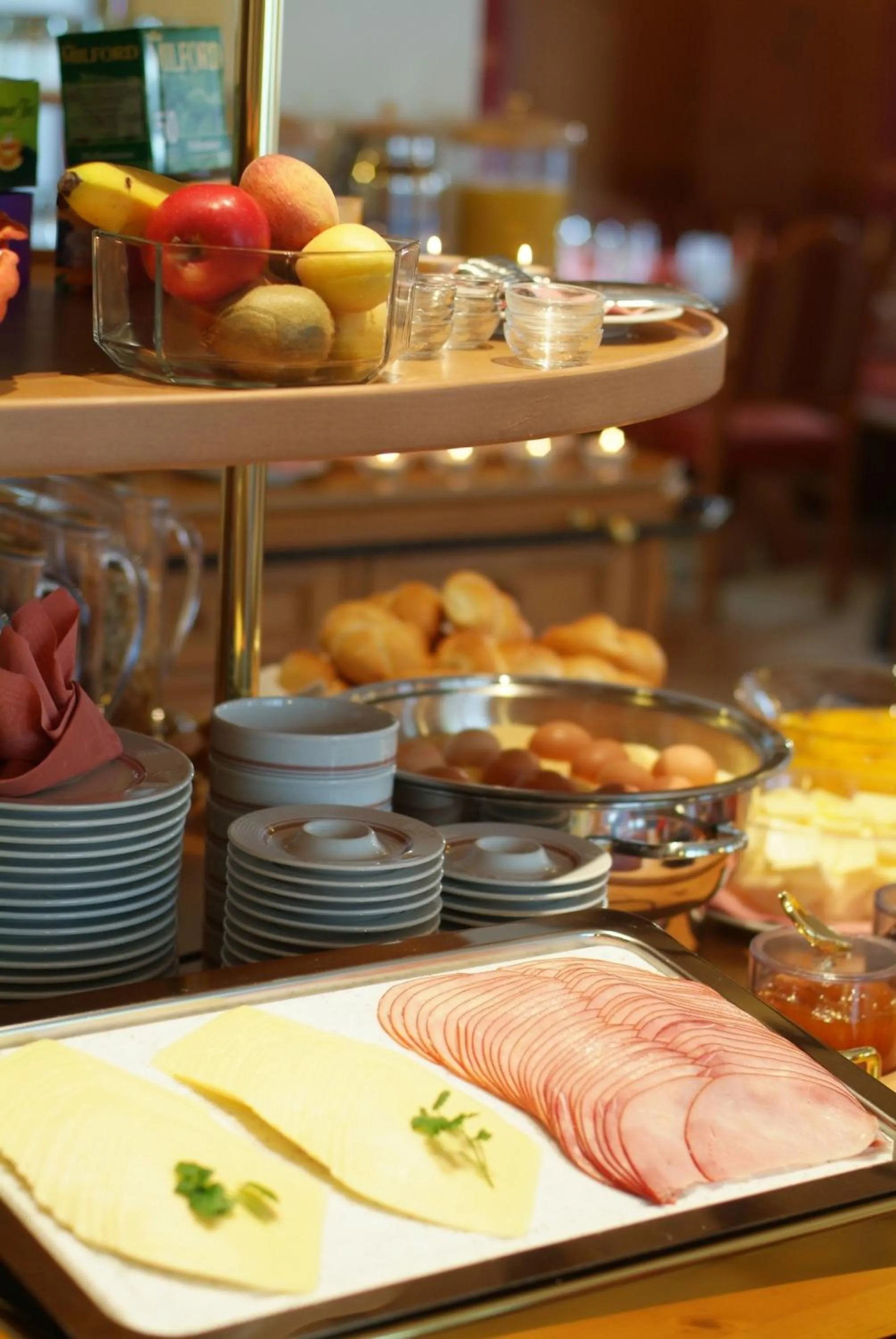 Buffet breakfast in Hotel Alpenhof - New Sauna Area