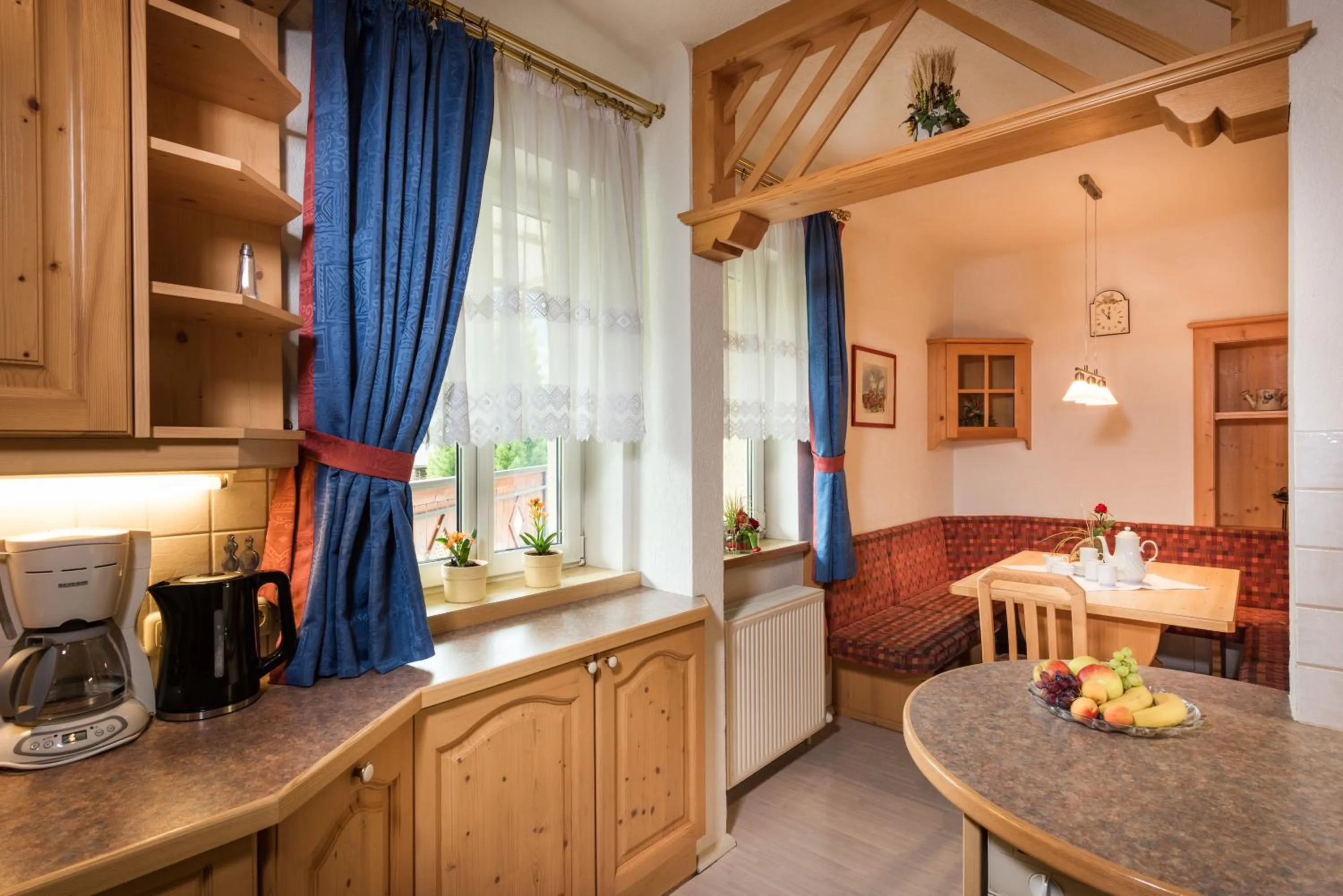 Kitchen or kitchenette in Hotel Alpenhof - New Sauna Area