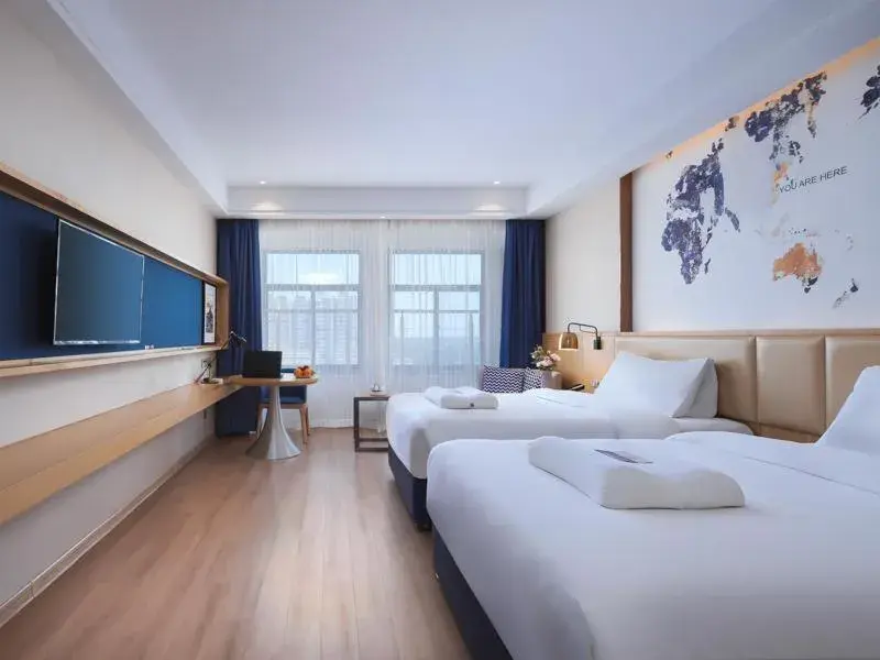 Bed in Kyriad Hotel Bozhou Lixin Wanbei Mall Bed in Kyriad Hotel Bozhou Lixin Wanbei Mall