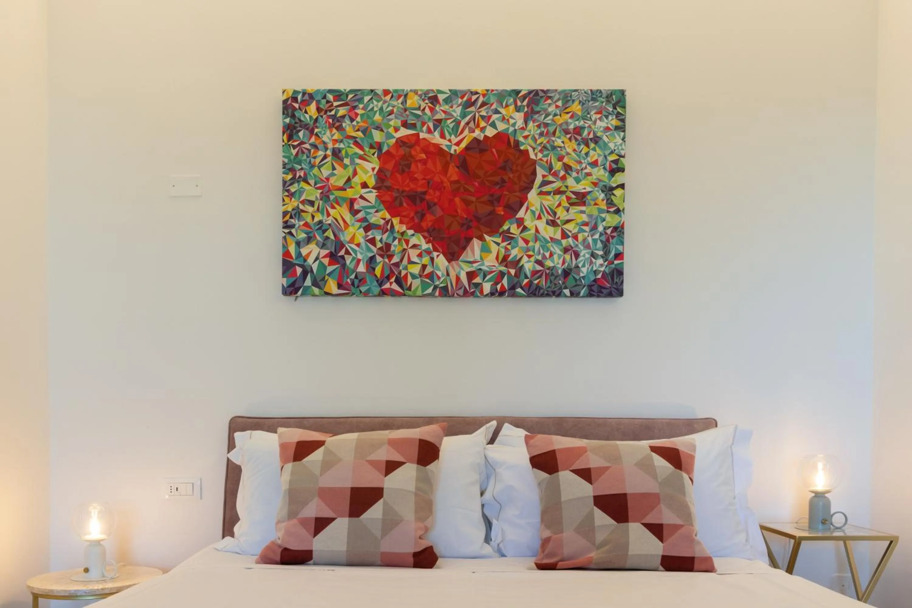 Bedroom, Bed in Appartamento con Terrazza Fronte Mare