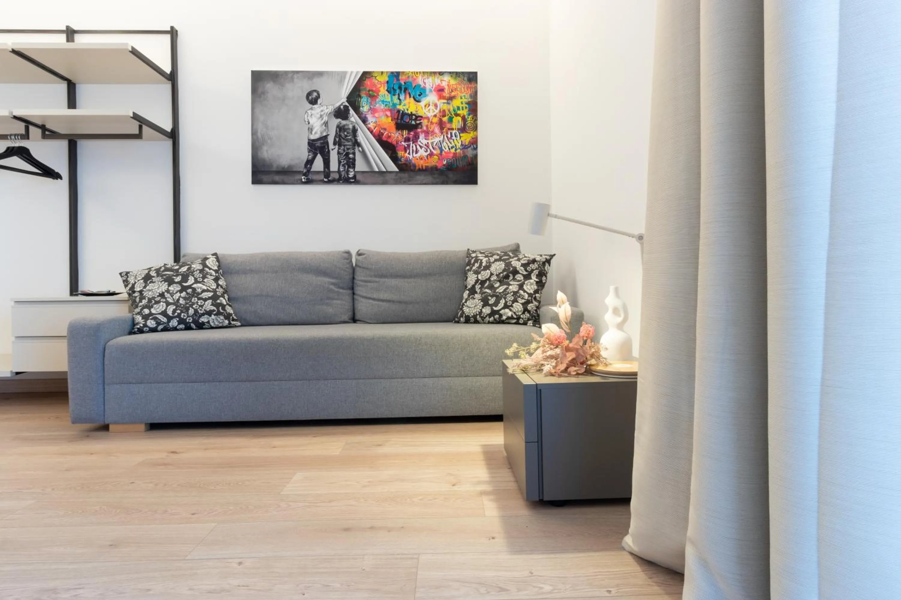Bed in Appartamento con Terrazza Fronte Mare