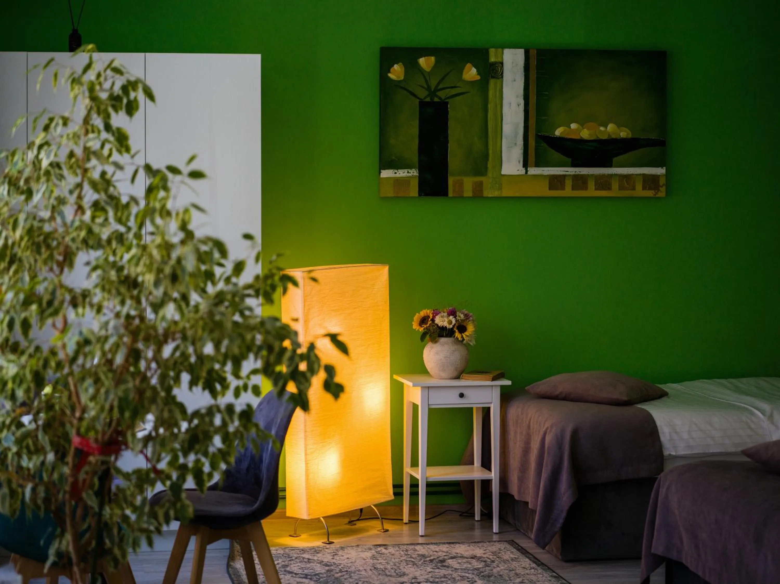 Decorative detail, Bed in compleX living aparthotel