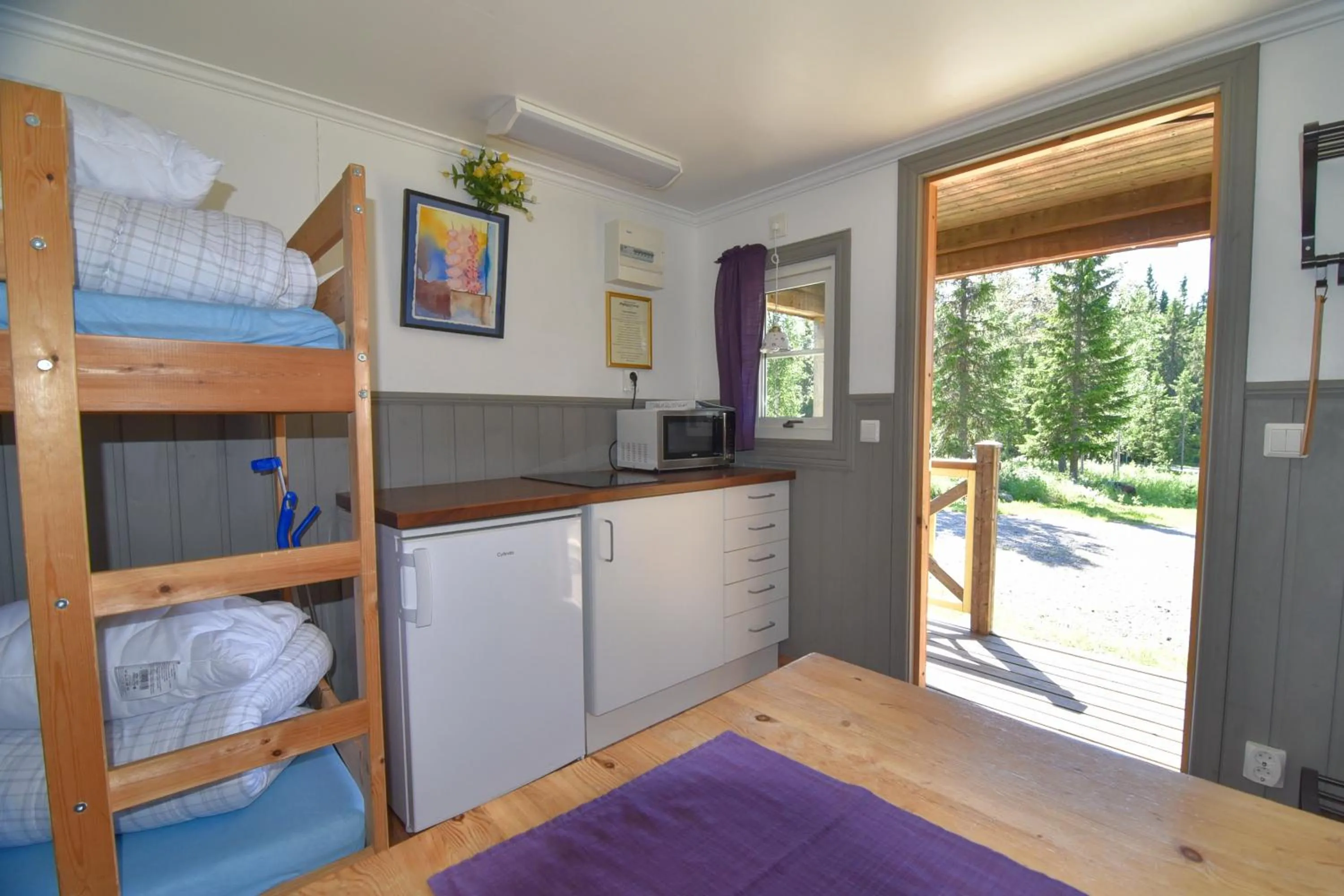 Kitchen or kitchenette, Bed in Big River Camp Hotel & Spa