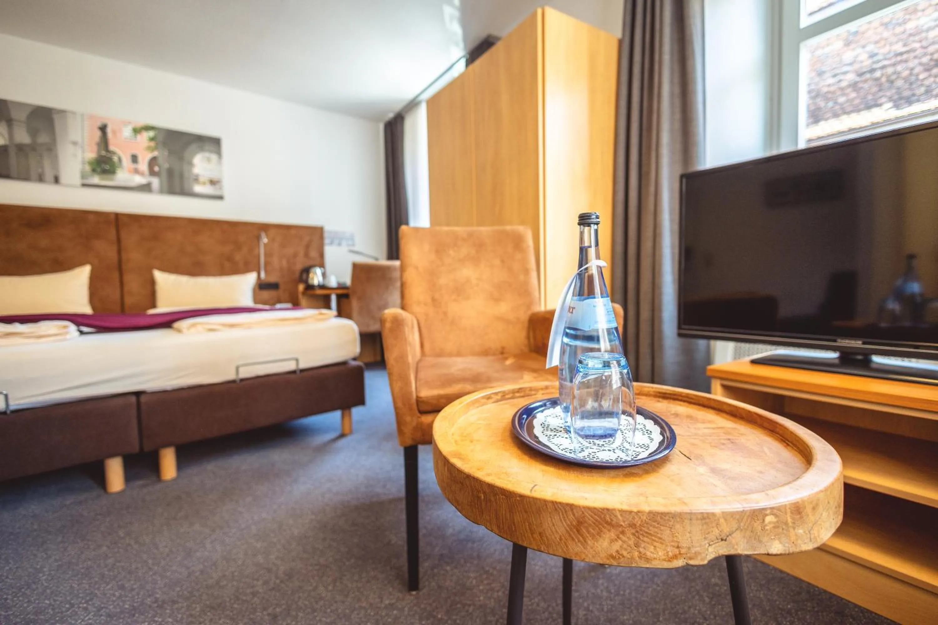 Bed in Hotel Residenz