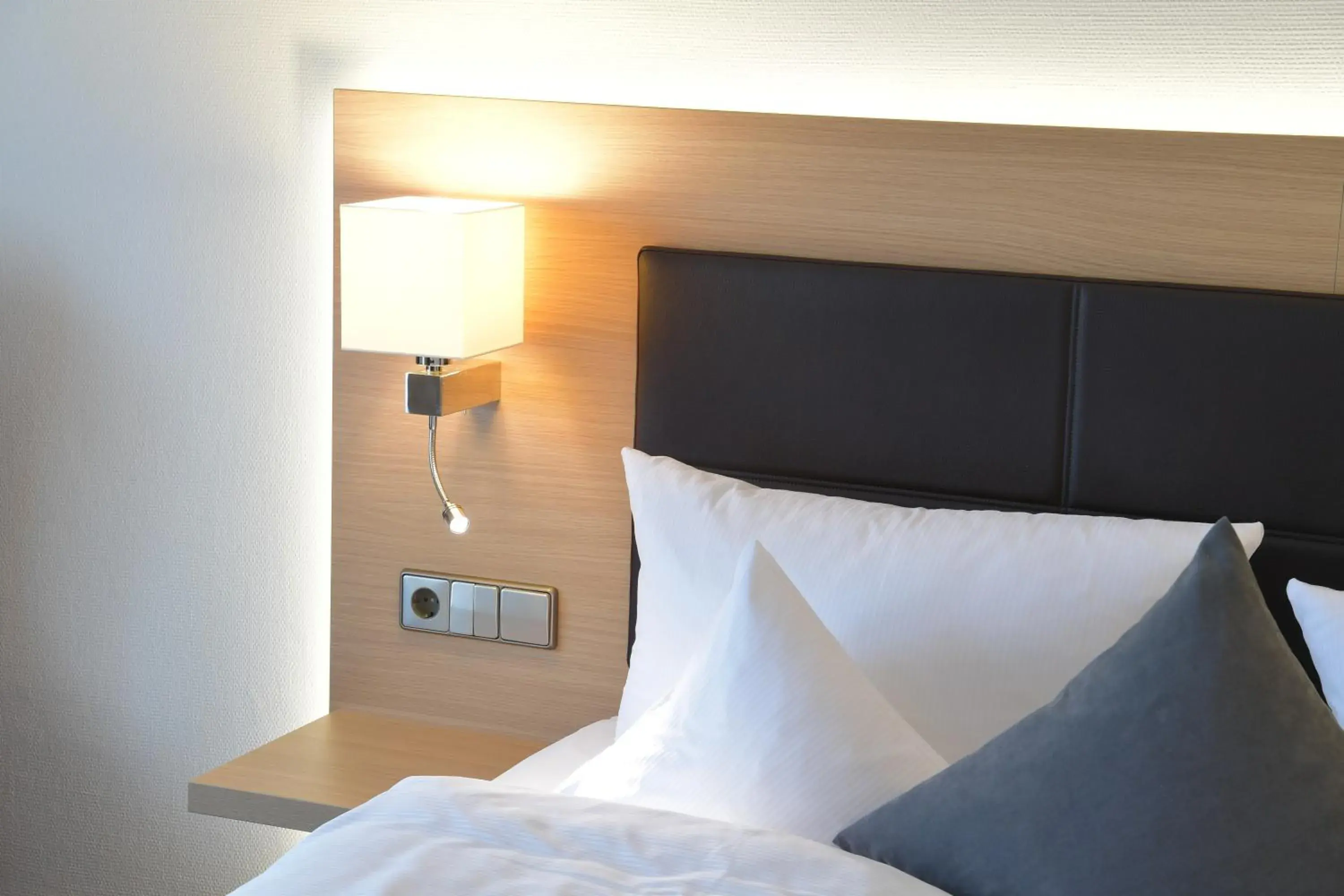 Decorative detail, Bed in Hotel Krone Decorative detail, Bed in Hotel Krone