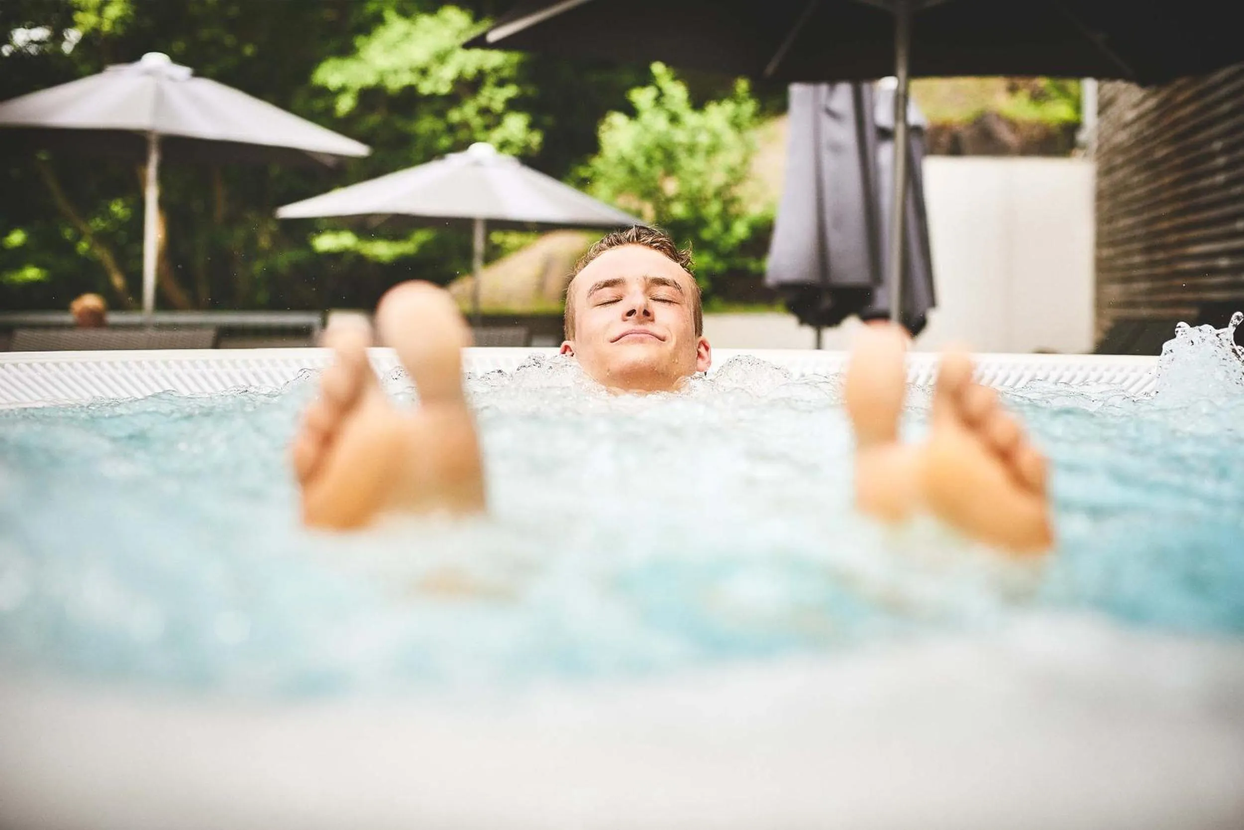 Hot Tub in Hotel Zugbrücke Grenzau GmbH