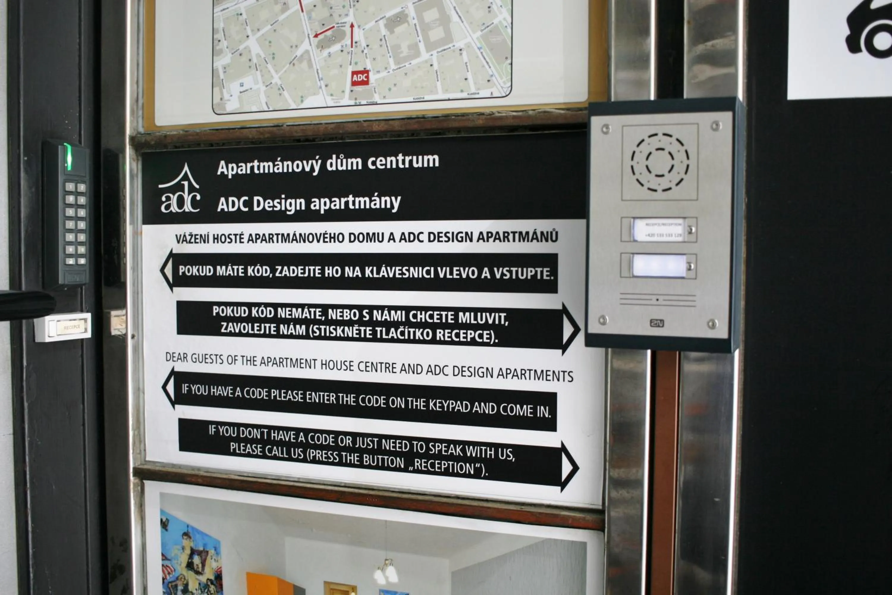 Facade/entrance in Apartmánový Dům Centrum