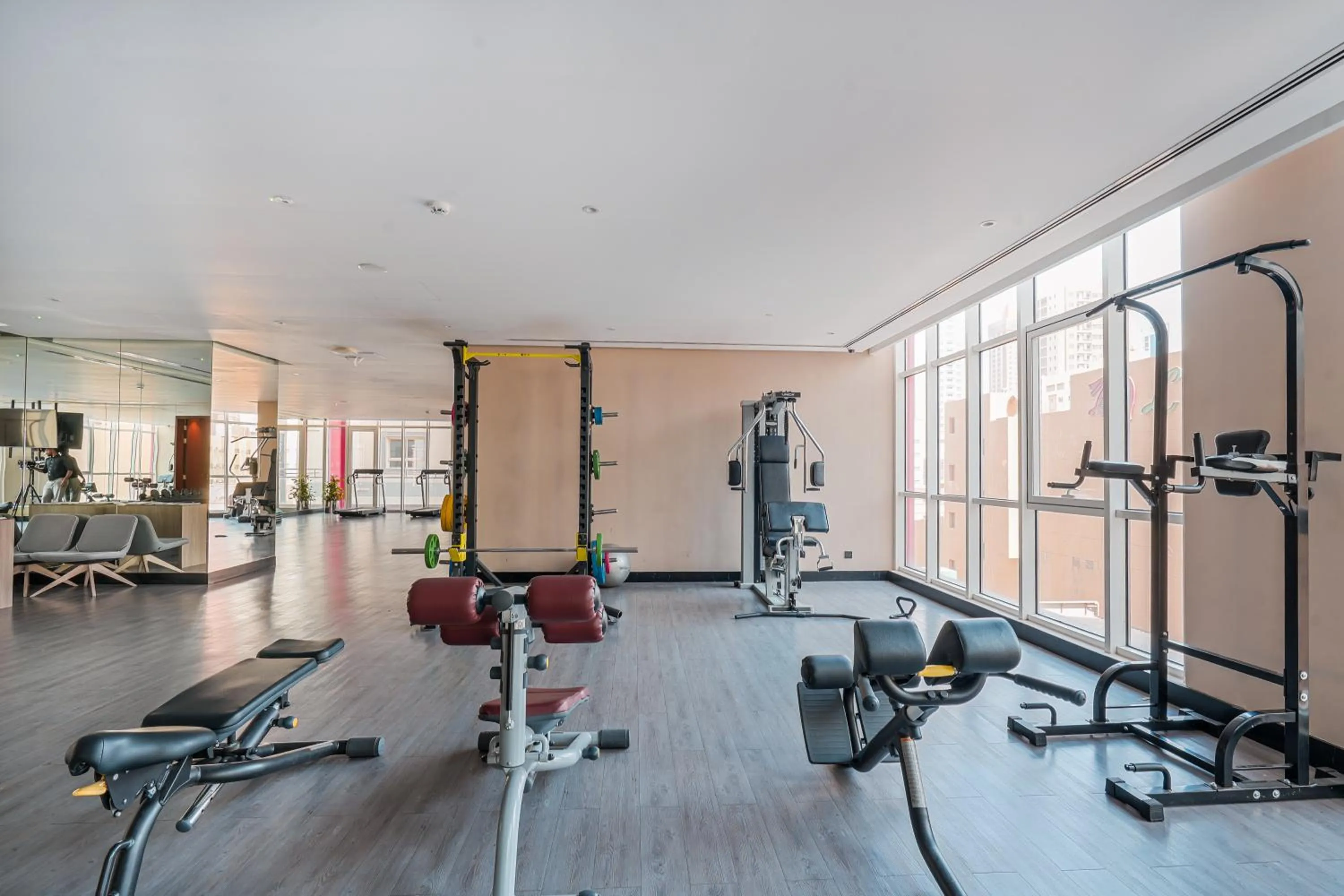 Fitness centre/facilities in Eden Garden Hotel Apartment