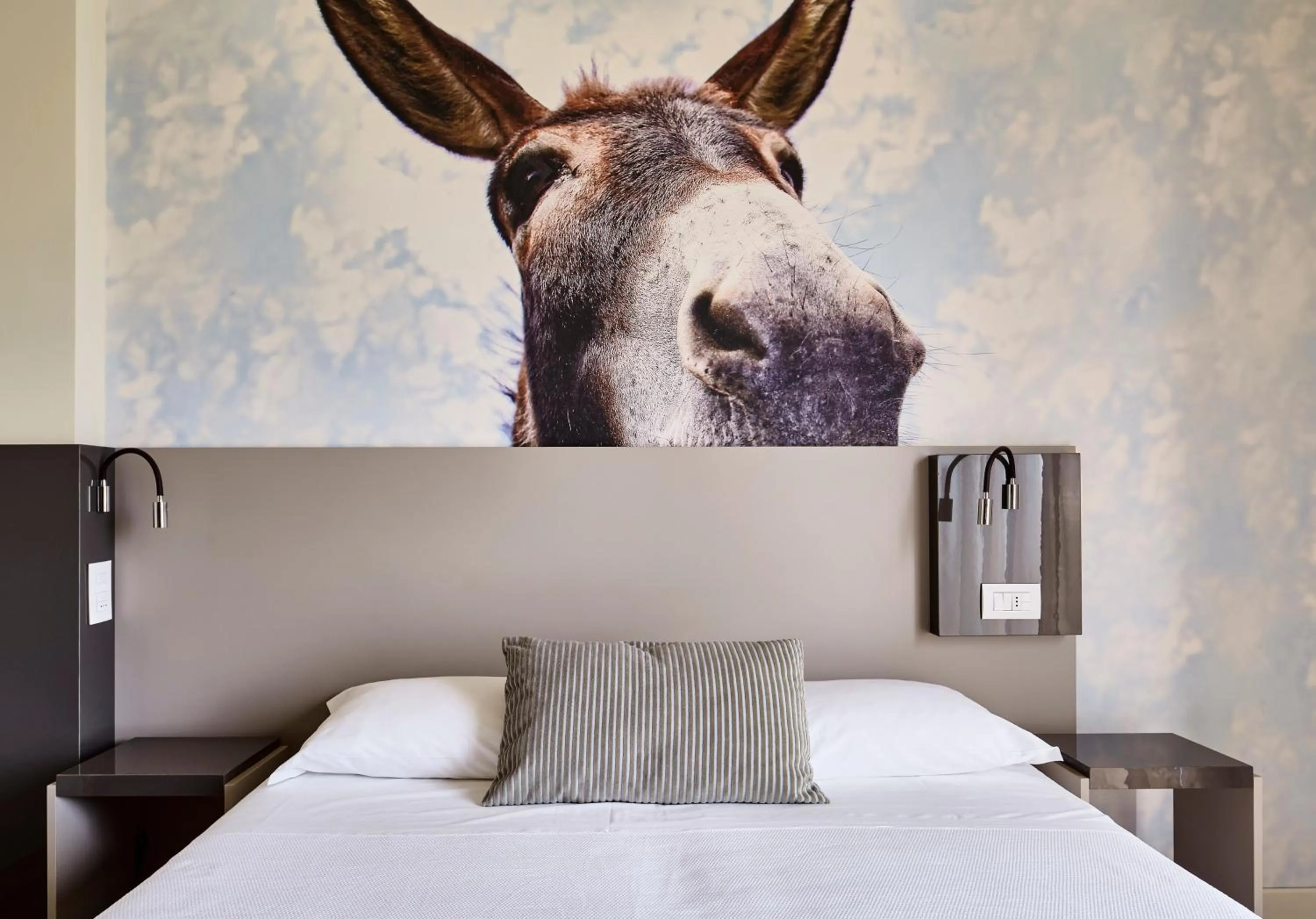 Bed in Hotel La Fenice