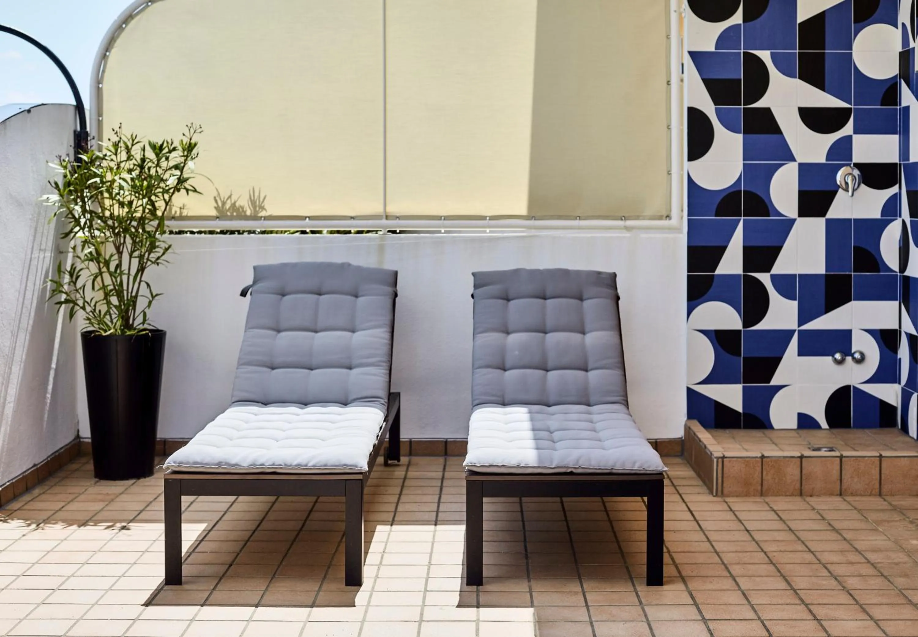 Patio in Hotel La Fenice