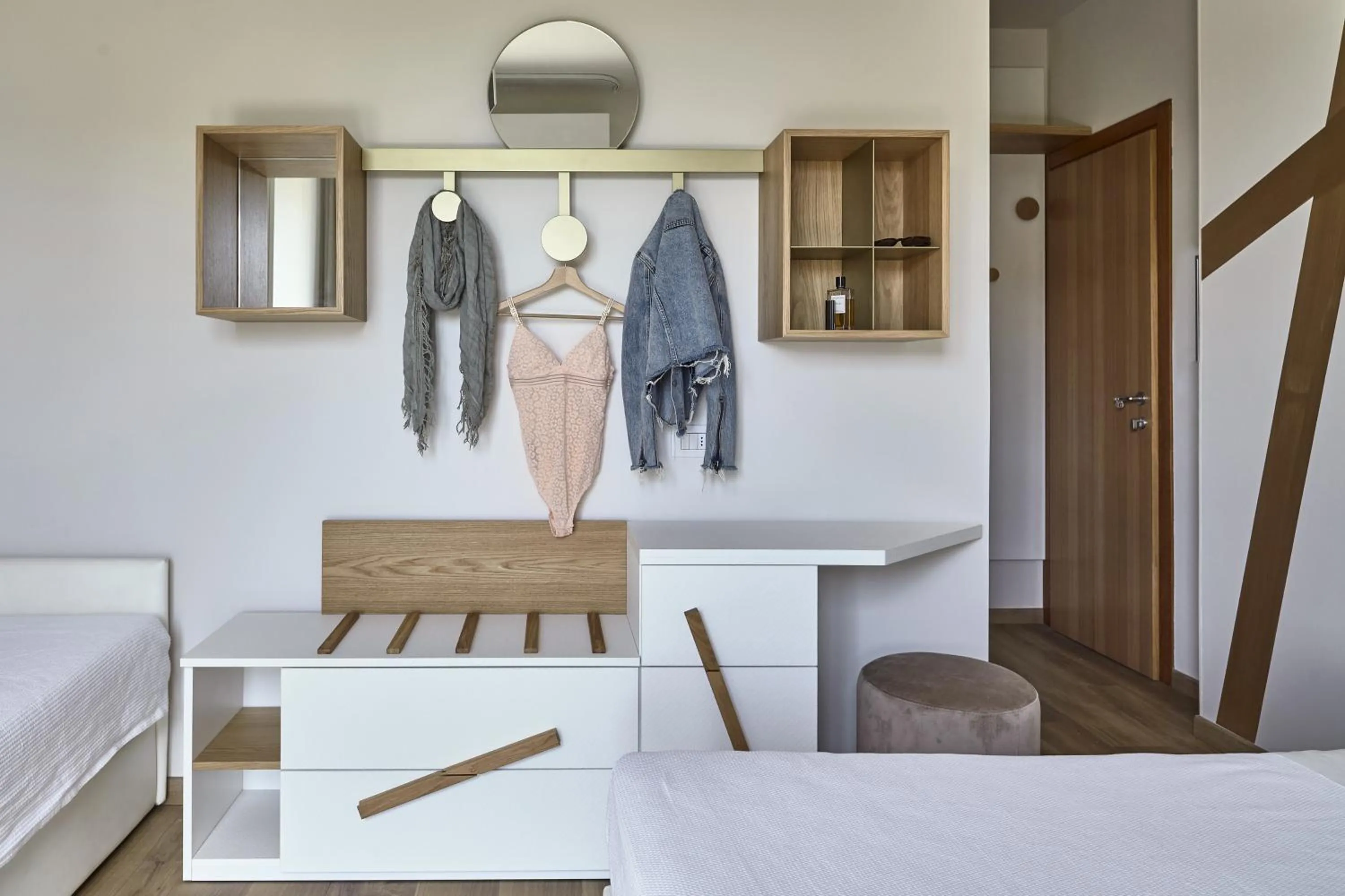 Bed in Hotel La Fenice