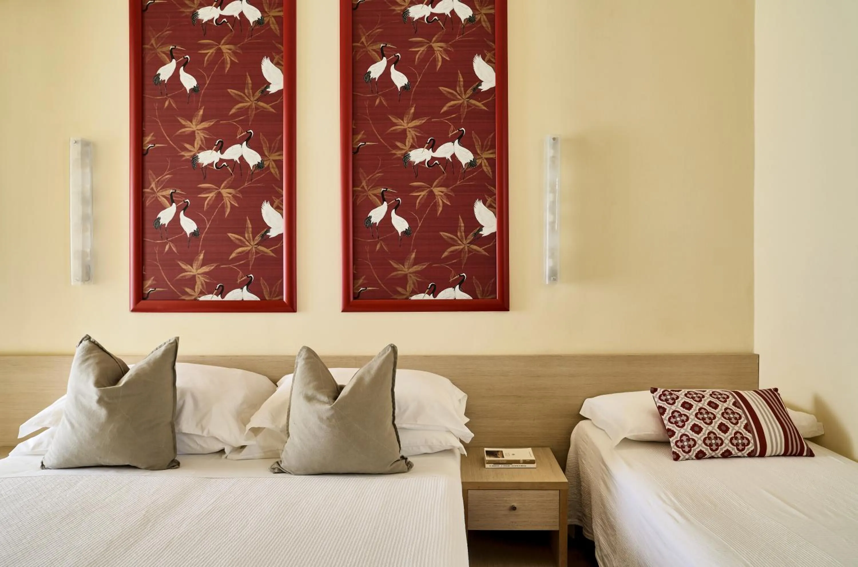 Bed in Hotel La Fenice