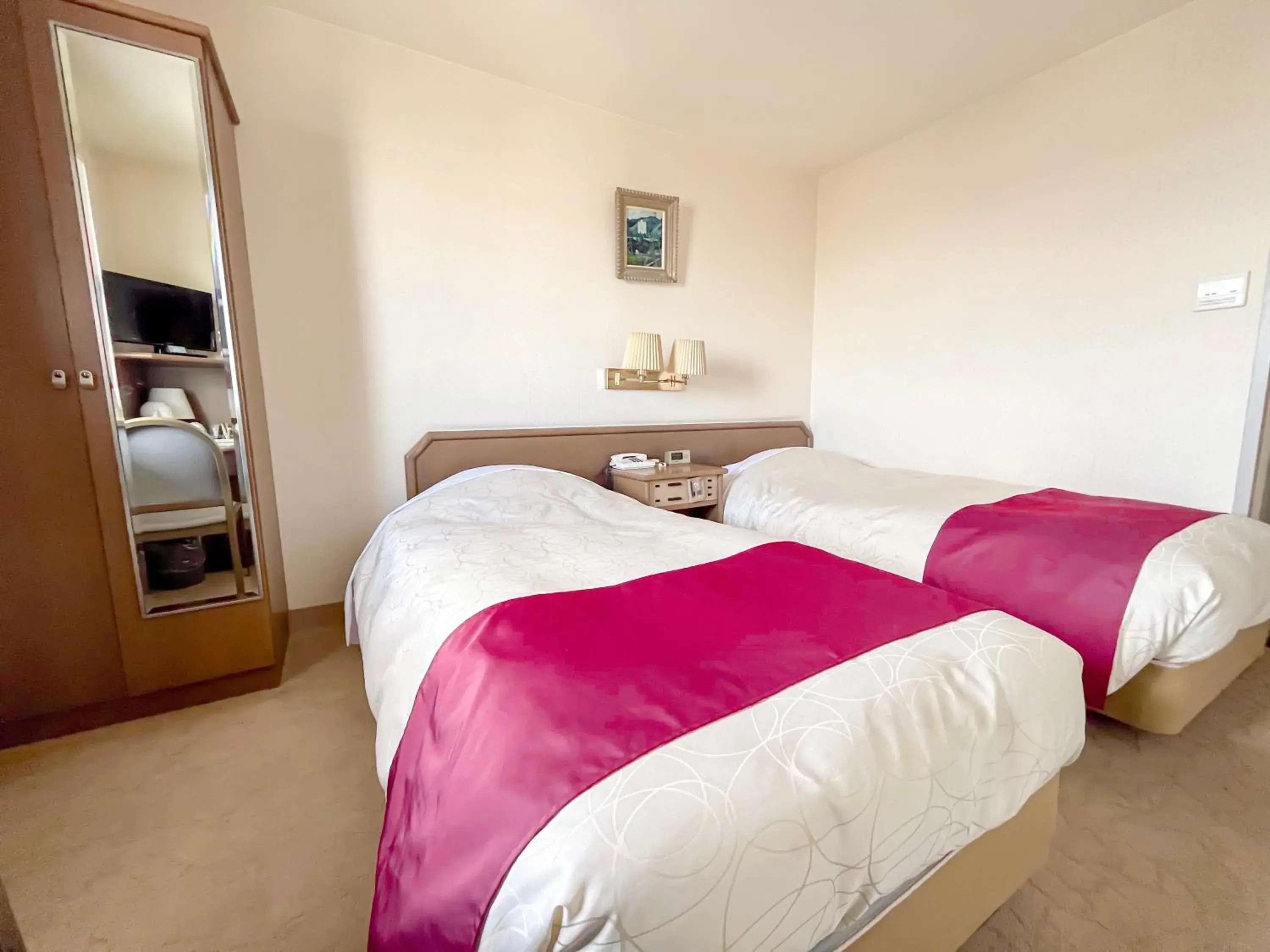 Bed in Hachinohe Plaza Hotel Bed in Hachinohe Plaza Hotel