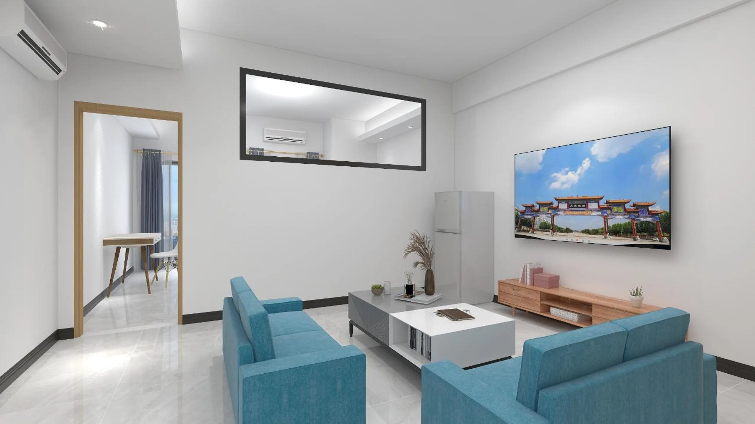 Communal lounge/ TV room in Foshan Laide Apartment