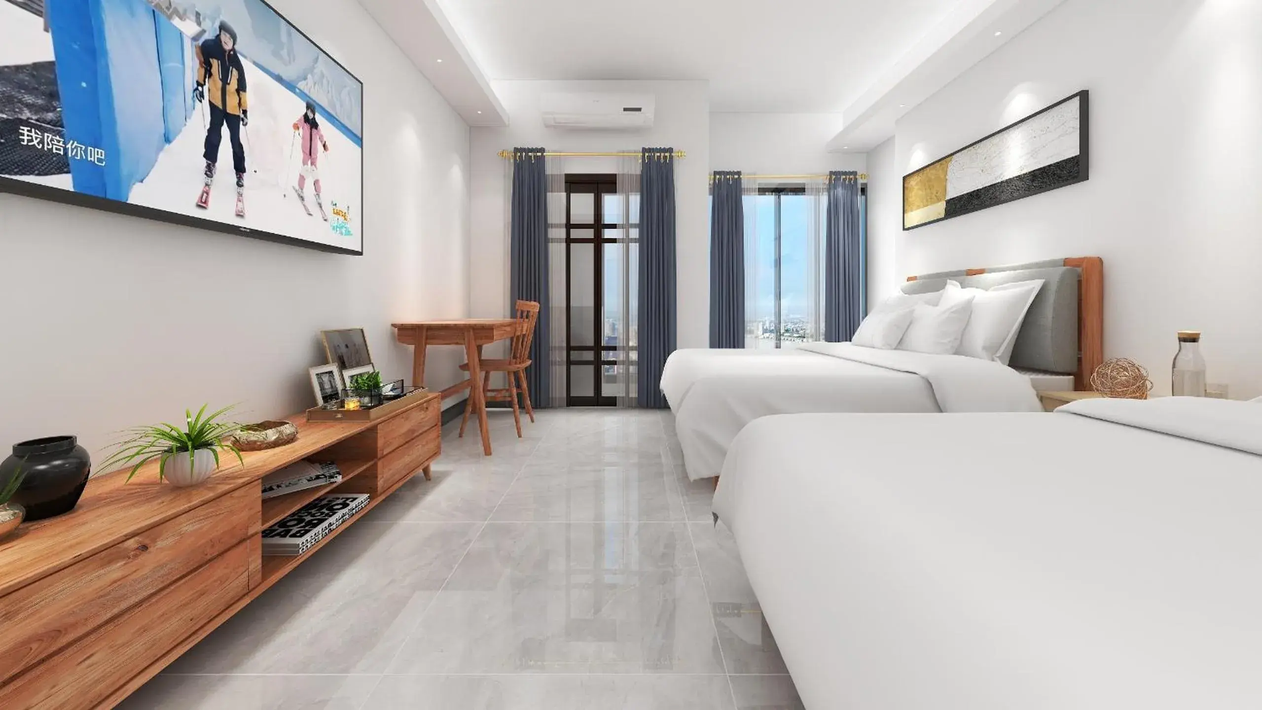 Bed in Foshan Laide Apartment Bed in Foshan Laide Apartment