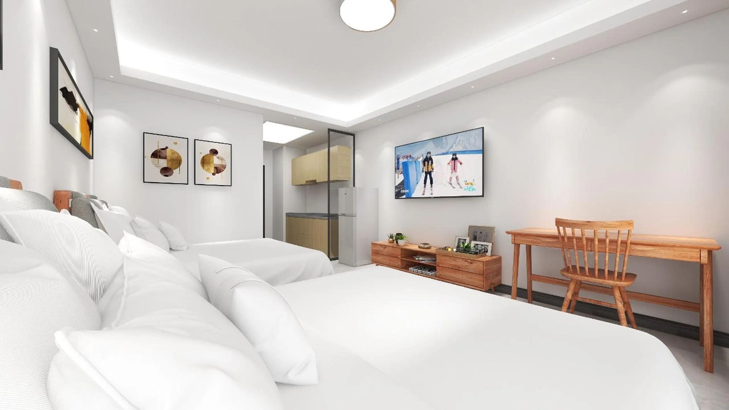 Bed in Foshan Laide Apartment
