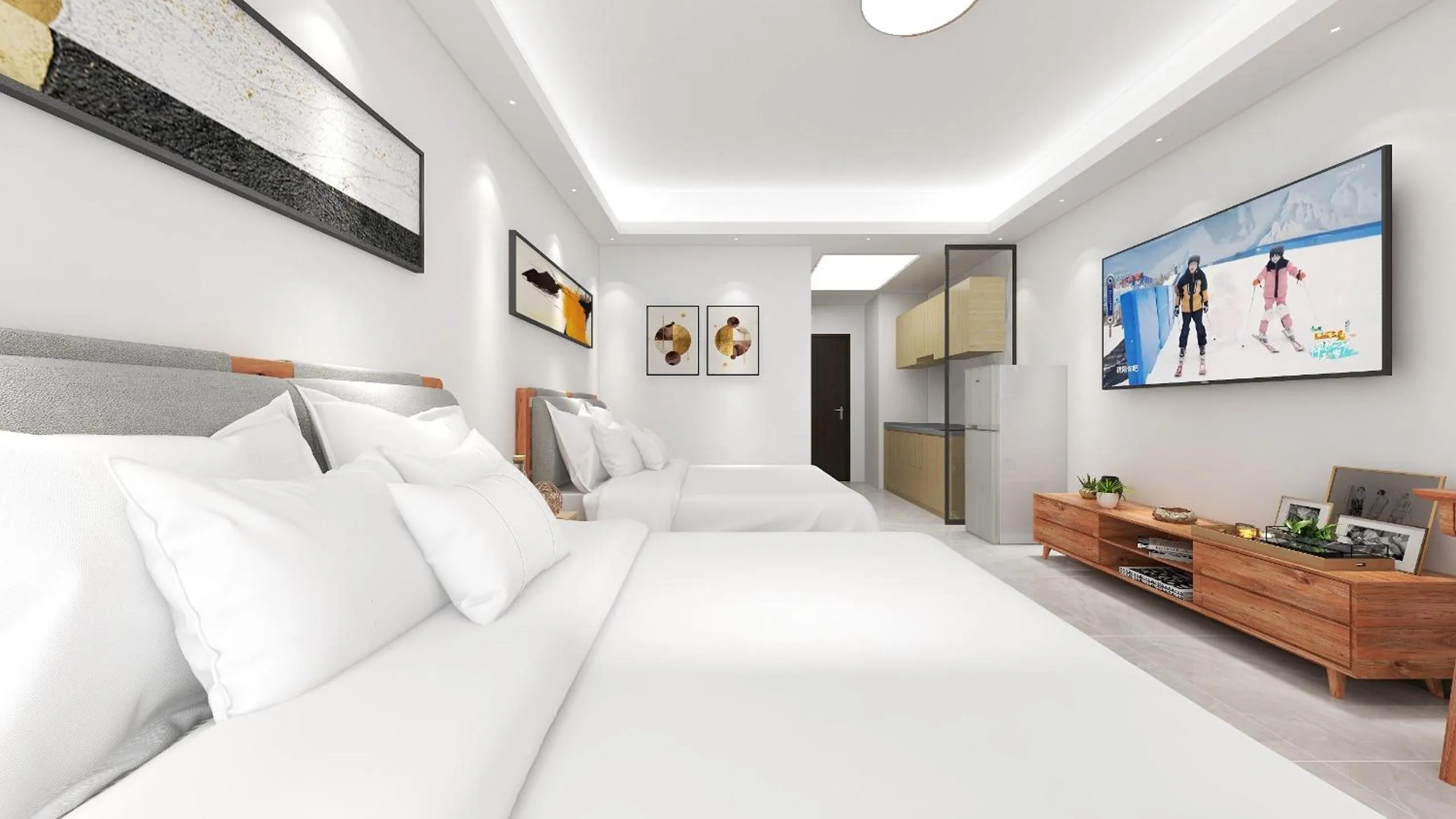 Bed in Foshan Laide Apartment